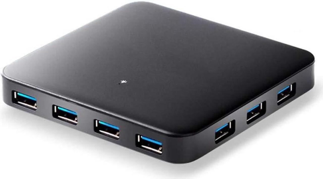 USB3.0 High-Speed Charging Station Hub 7-Port Docking Station Splitter USB3.0 High-Speed Data Transmission with Independent Power Supply