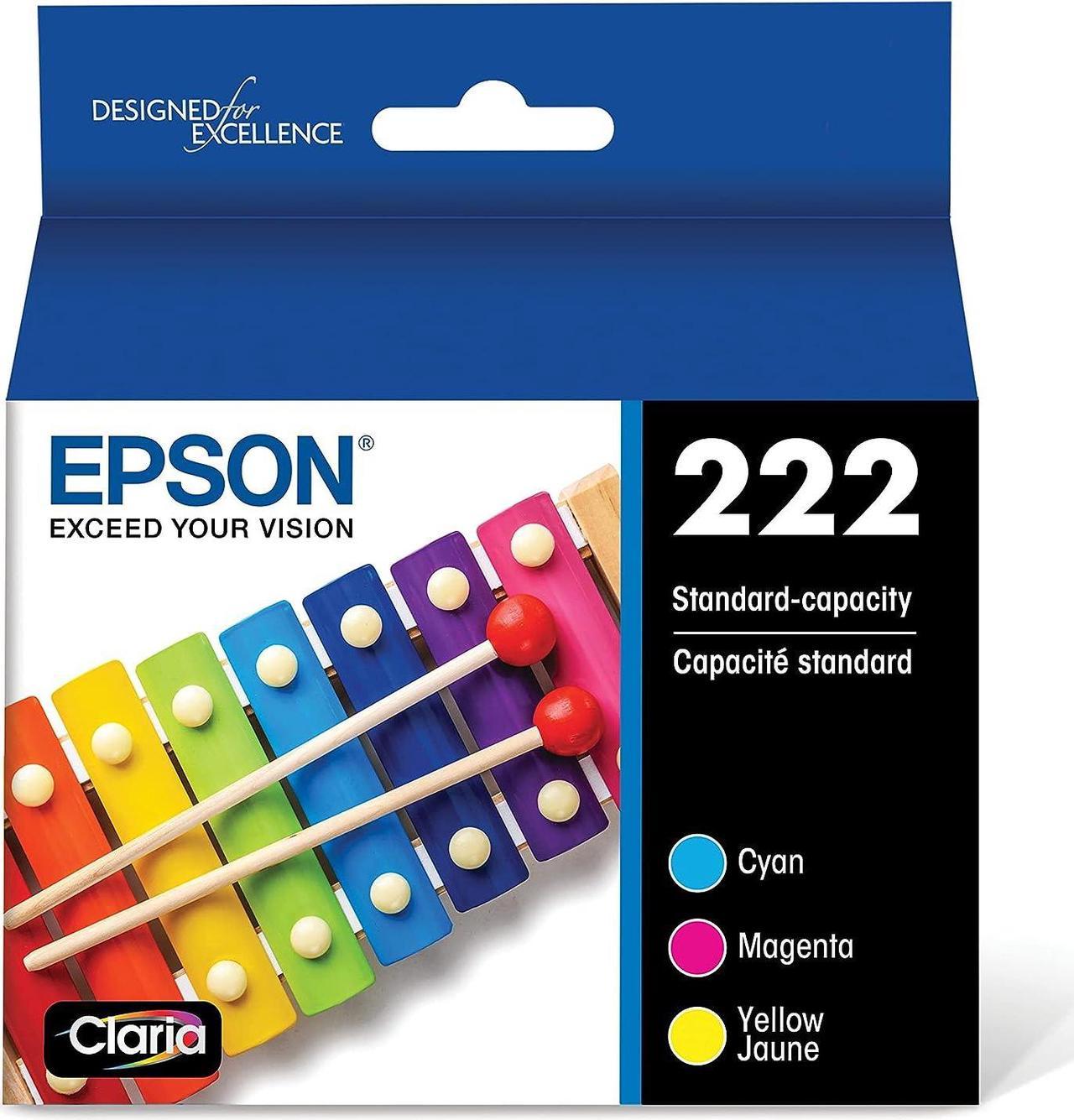 Epson T222 Colour Combo Ink Cartridges, Standard Capacity