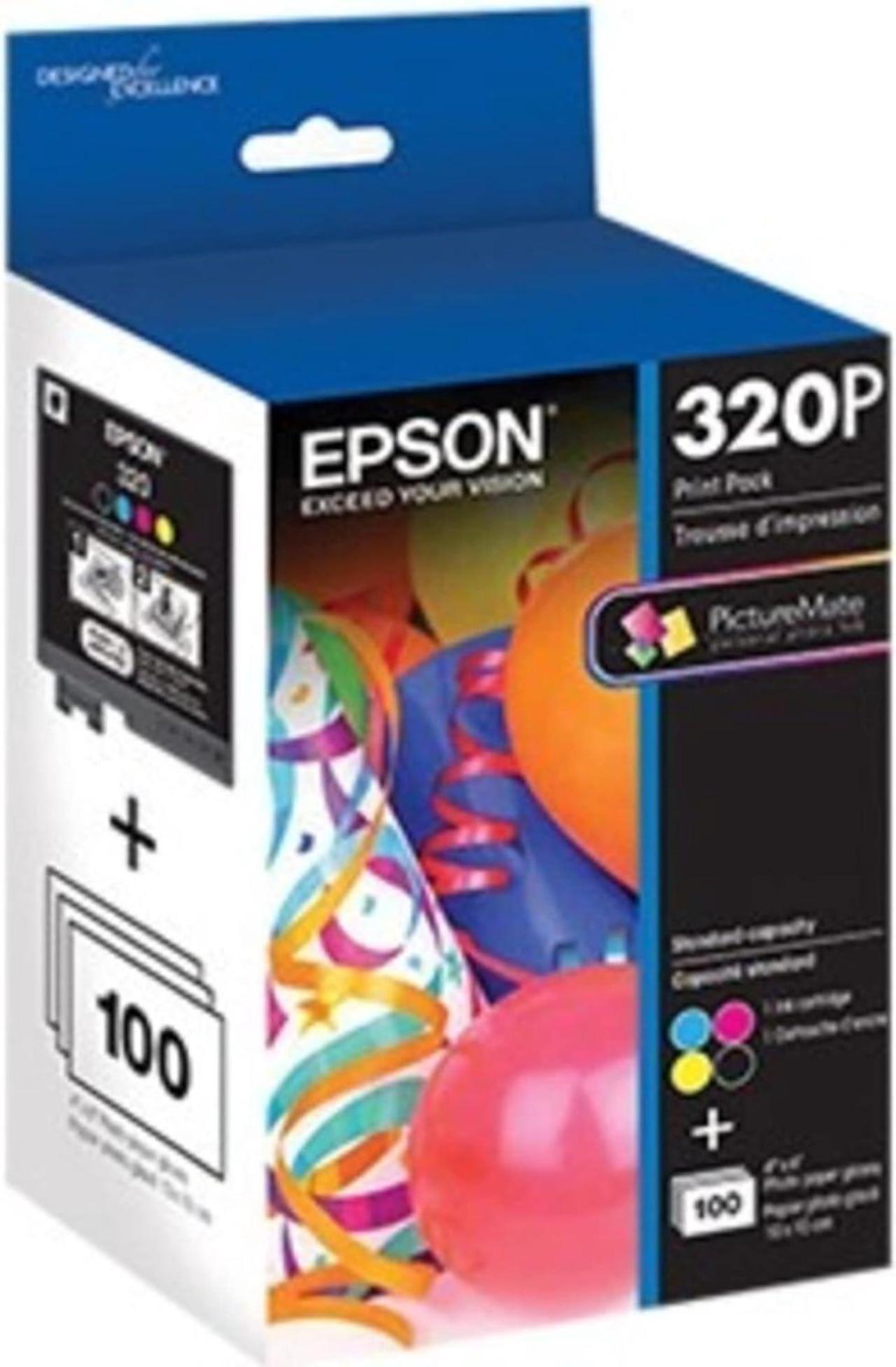 Epson T320P PM-400 Colour Ink Cartridge, Photo Paper Print Pack Ink