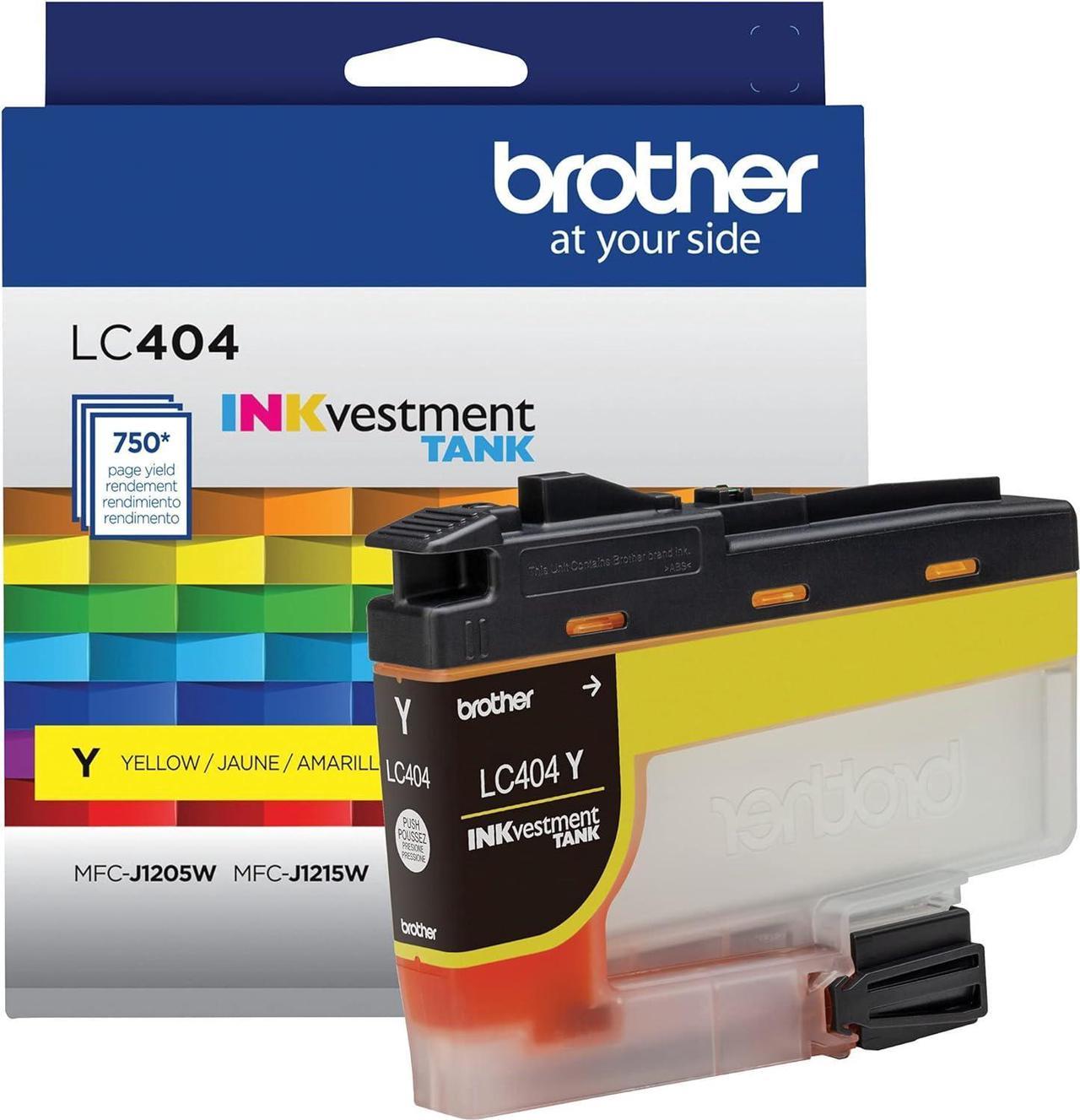 Brother Genuine LC404YS Standard-Yield Yellow Ink Cartridge