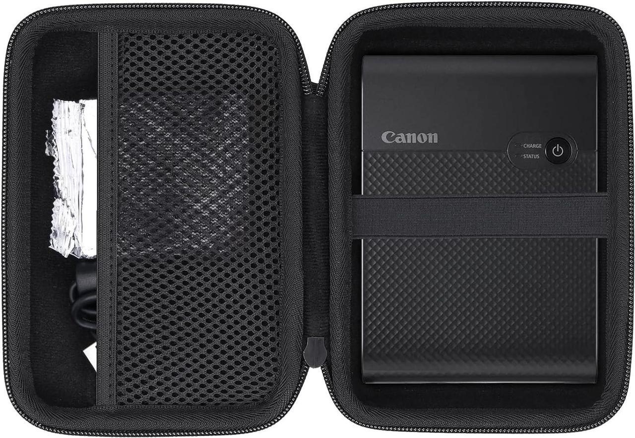 co2CREA Hard Travel Case Replacement for Canon SELPHY QX10 Portable Square Photo Printer (for SELPHY QX10, Black Case)