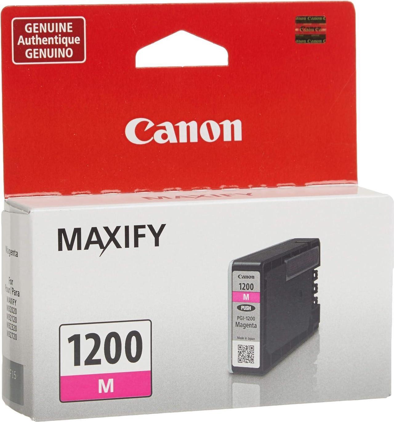 Genuine Canon PGI-1200 Pigment Ink Cartridge, Magenta