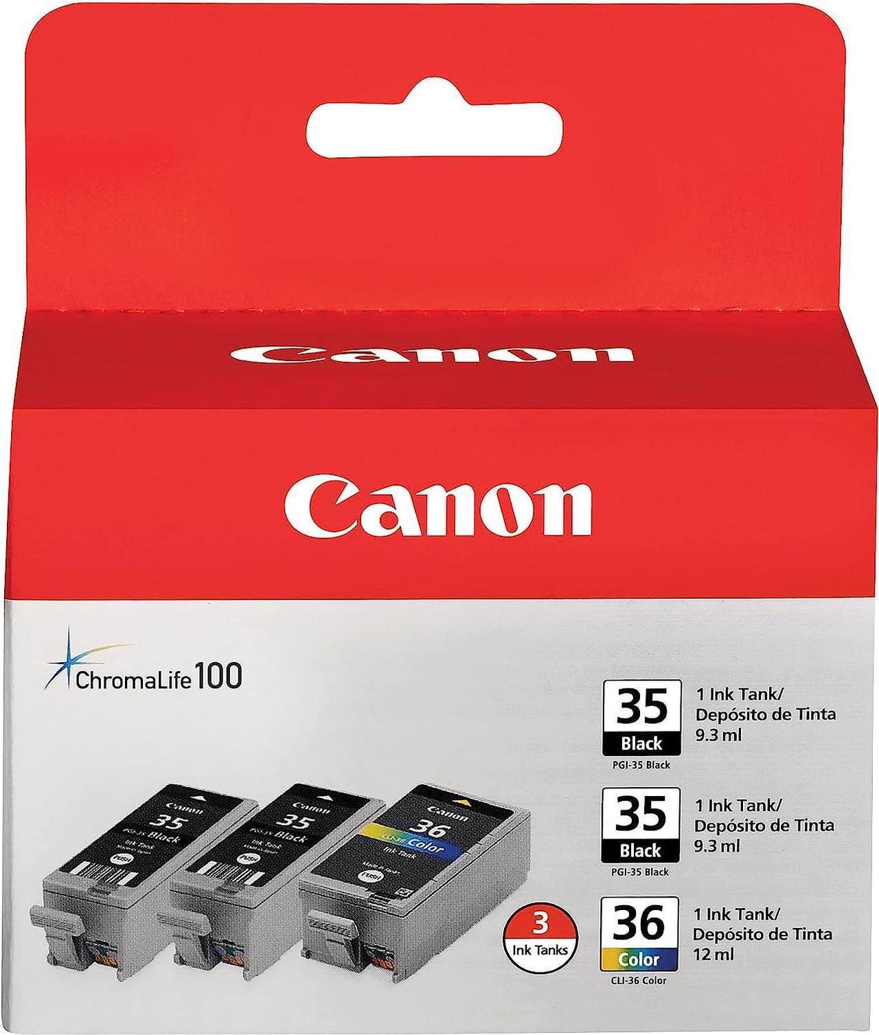 Canon 1509B007AB/AE PGI-35 Twin CLI-36 Color Ink-Black