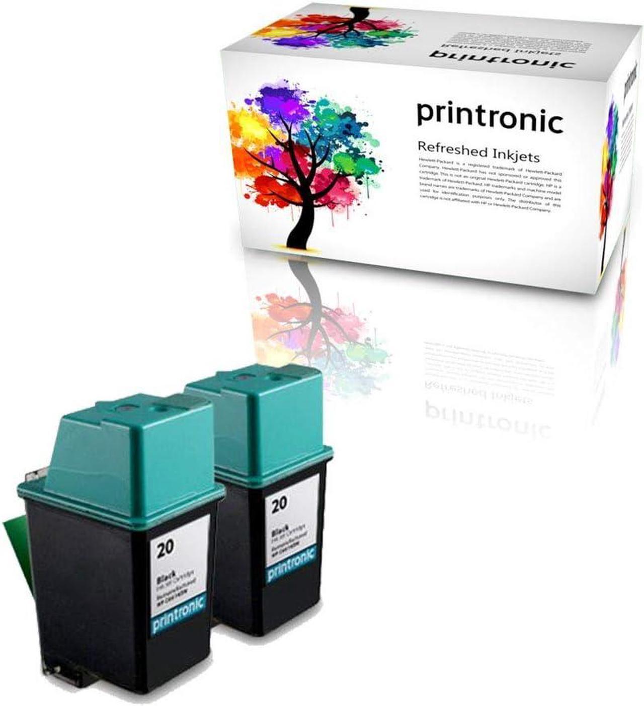 Printronic Remanufactured Ink Cartridge Replacement  20 C6614DN (2 Black)