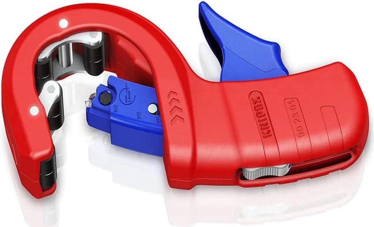 Knipex DP50 Pipe Cutter for Plastic Drain Pipes Plastic Coated 202 mm 90 23 01 BK