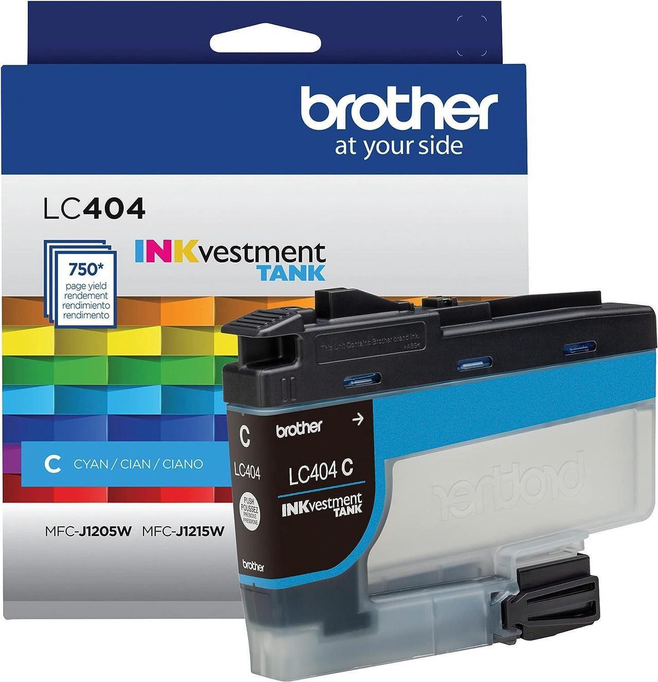 Brother Genuine LC404CS Standard-Yield Cyan Ink Cartridge