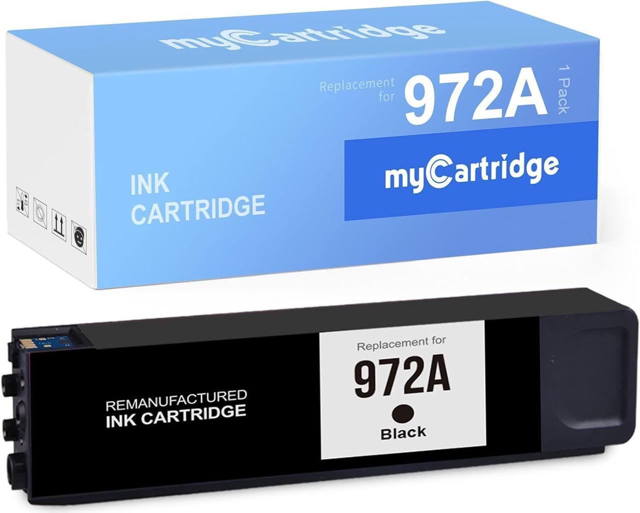 MYCARTRIDGE Remanufactured Ink Cartridge Replacement  972 972A Black use with PageWide Pro 477dw 577dw 377dw 477dn 452dn 452dw 552dw (1-Pack)