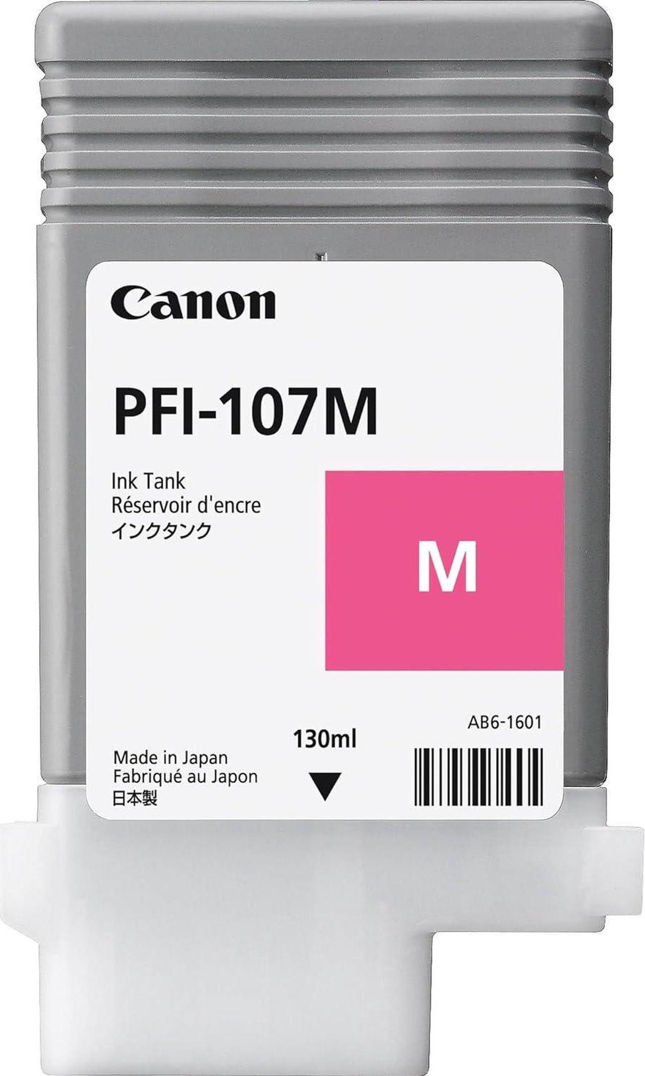 Canon PFI-107M 130ml Ink Tank for iPF680/685/780/785, Magenta