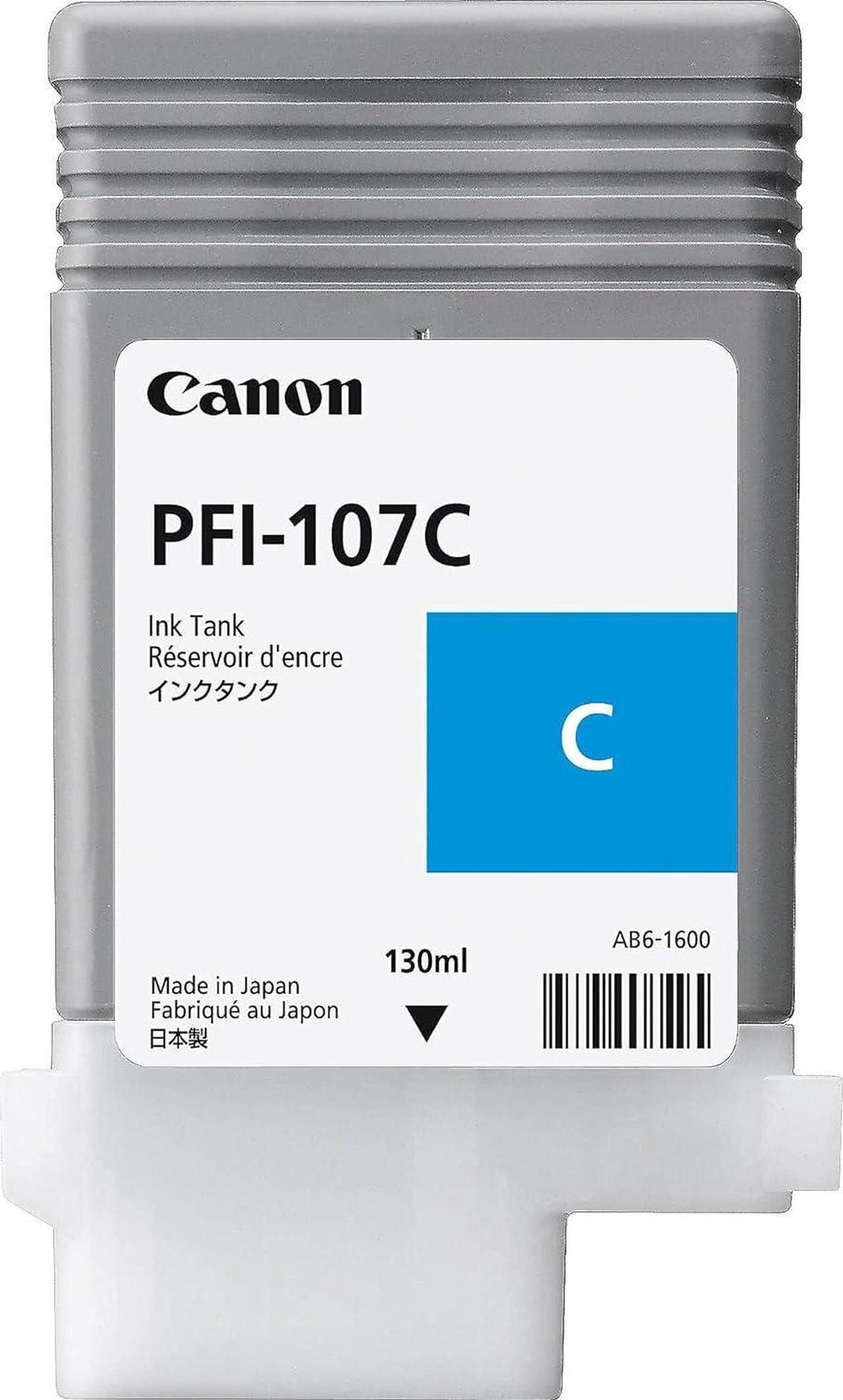 Canon - Pfi-107C Cyan Ink 130Ml "Product Category: Large Format Printer Ink/Large Format Printer Ink Graphic Art"