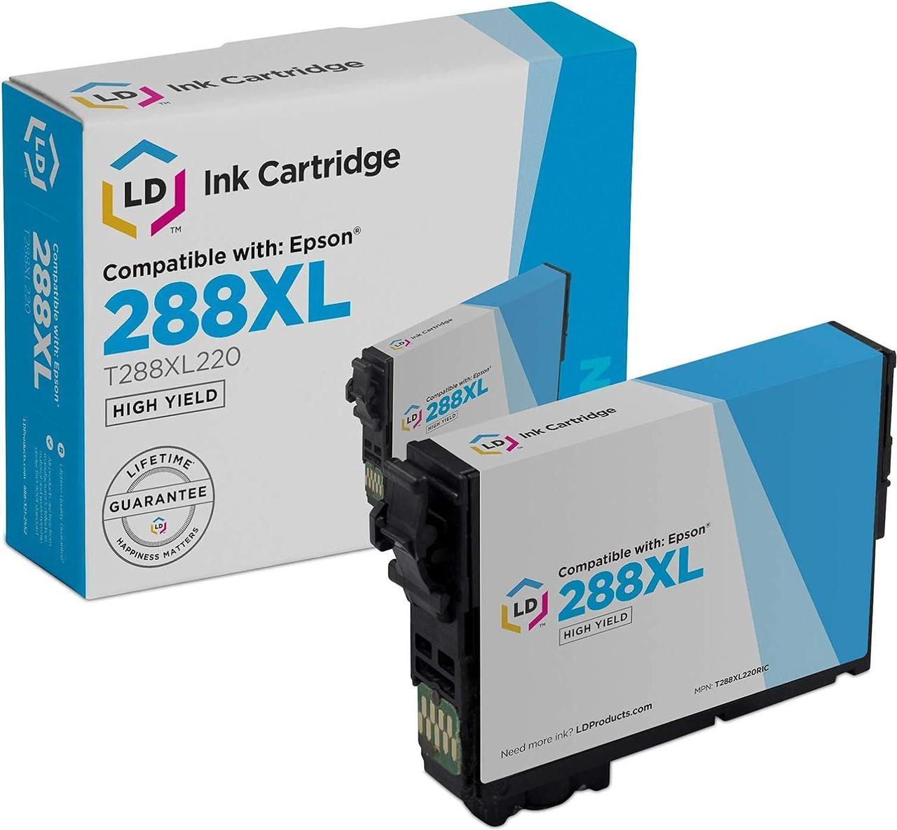 LD Remanufactured Ink Cartridge Replacement for Epson 288XL T288XL220 High Yield (Cyan)