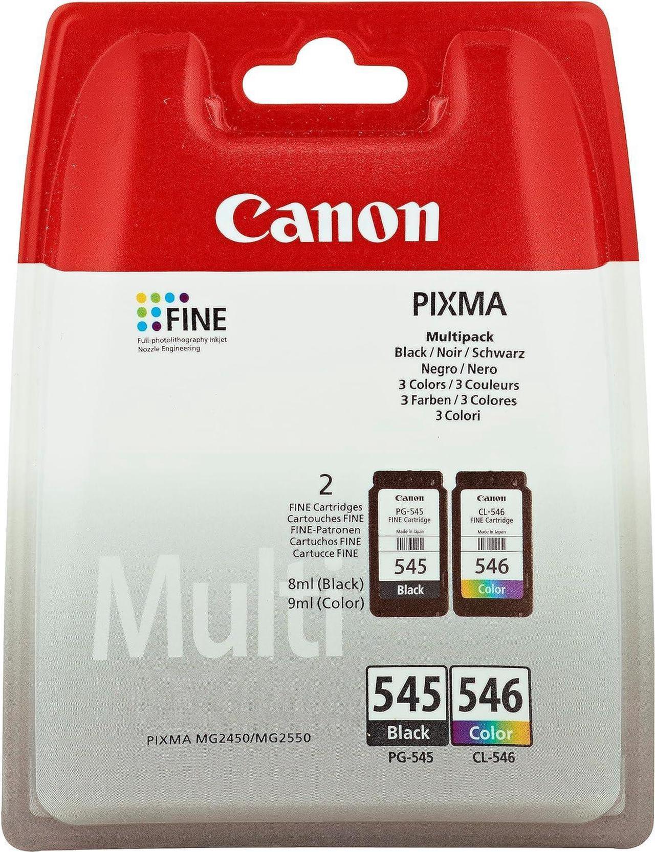 Canon PG-545 CL546 Multi-Pack (Black, Cyan, Magenta, Yellow)