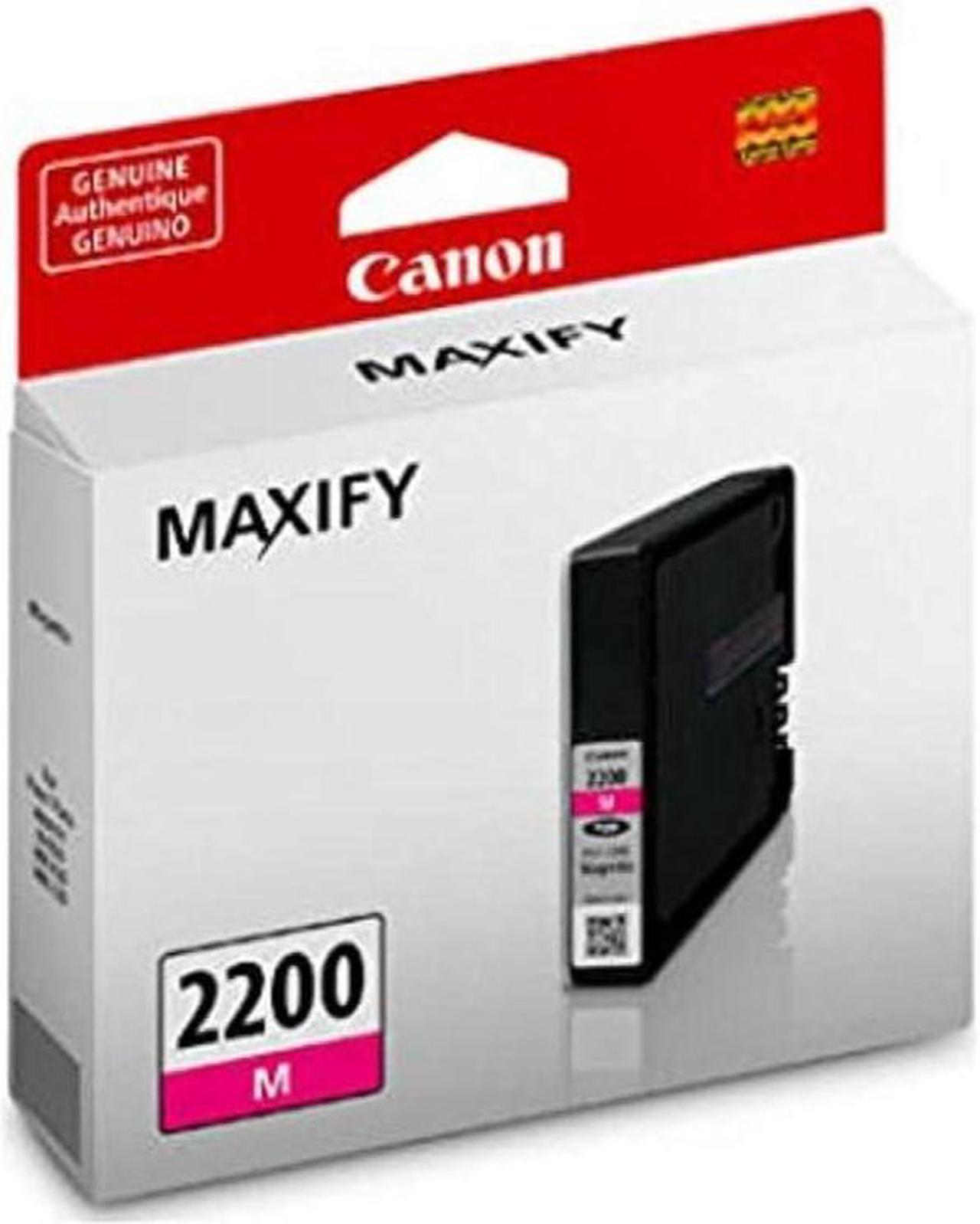 Genuine Canon PGI-2200 Pigment Ink Cartridge, Magenta