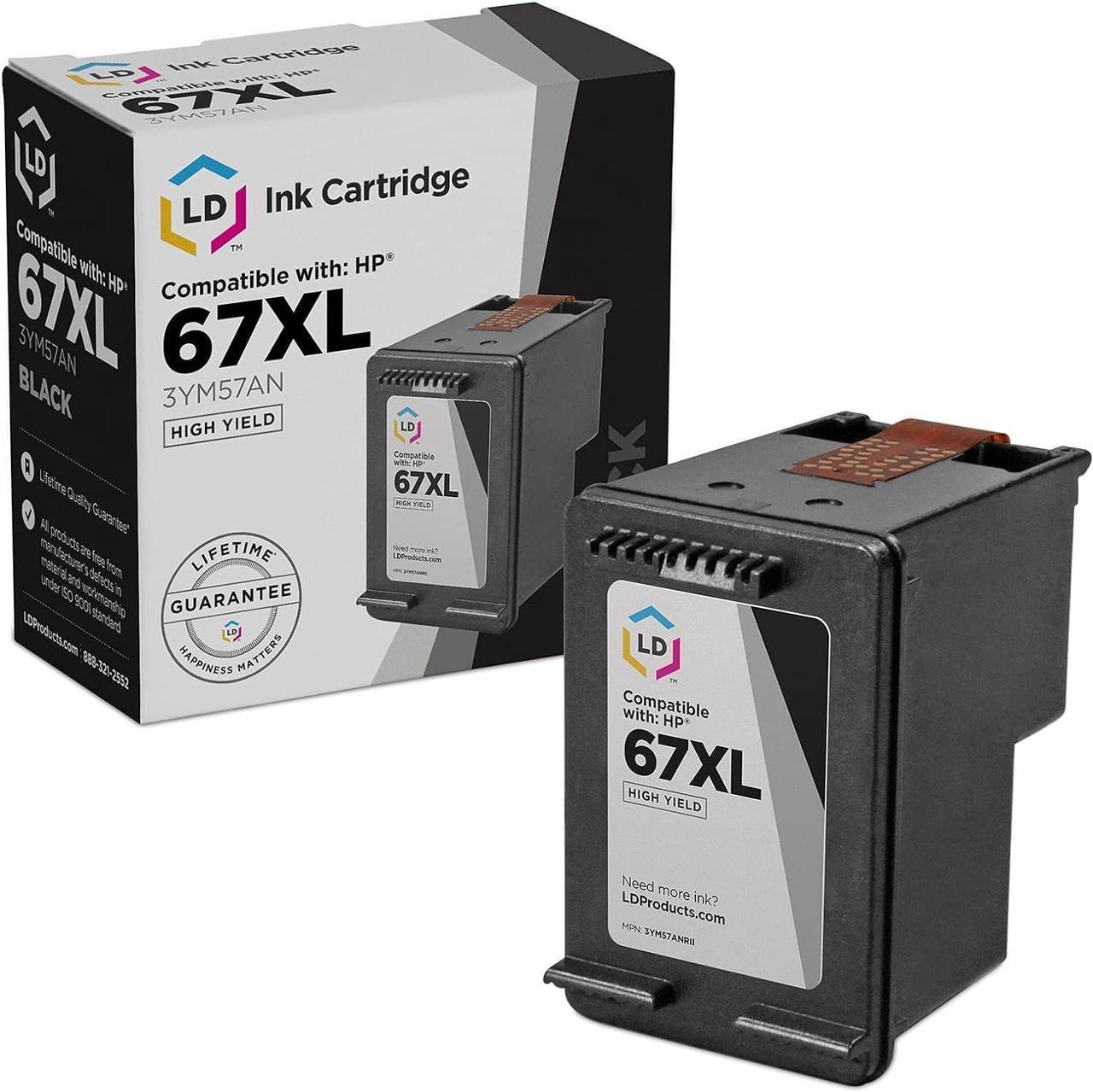 LD Products Remanufactured Ink Cartridge Replacement  67XL 3YM57AN High Yield (Black)