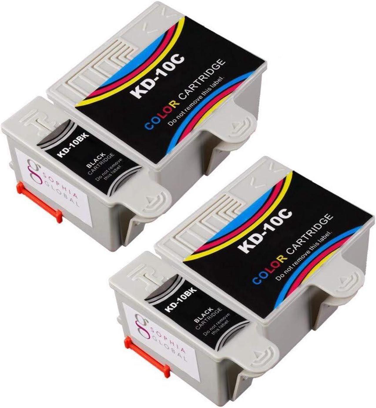 Sophia Global Compatible Ink Cartridge Replacement for Kodak 10 (2 Black, 2 Color)