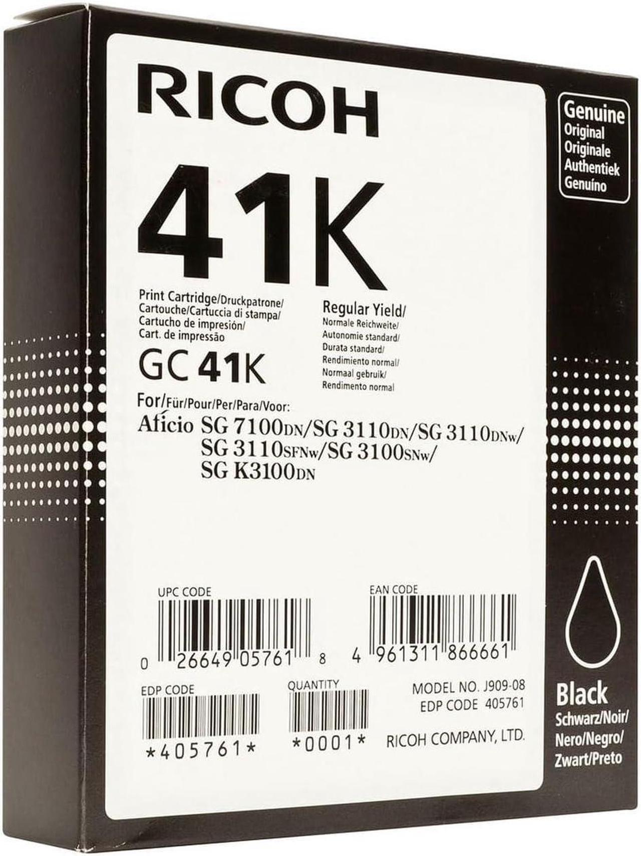 RIC405761 - Ricoh SG 3110DN Bk Ink 2.5k Yd