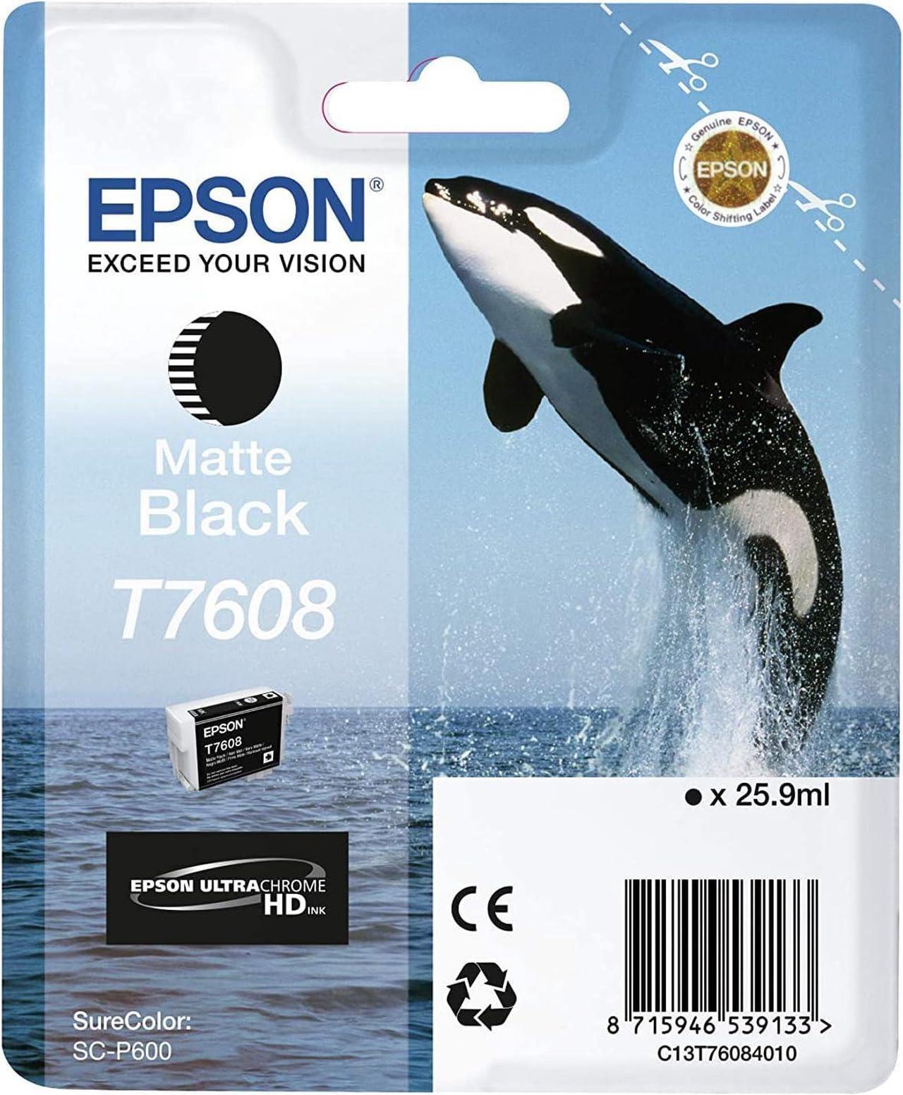 Epson T7608 Ink Cartridge - Matte Black