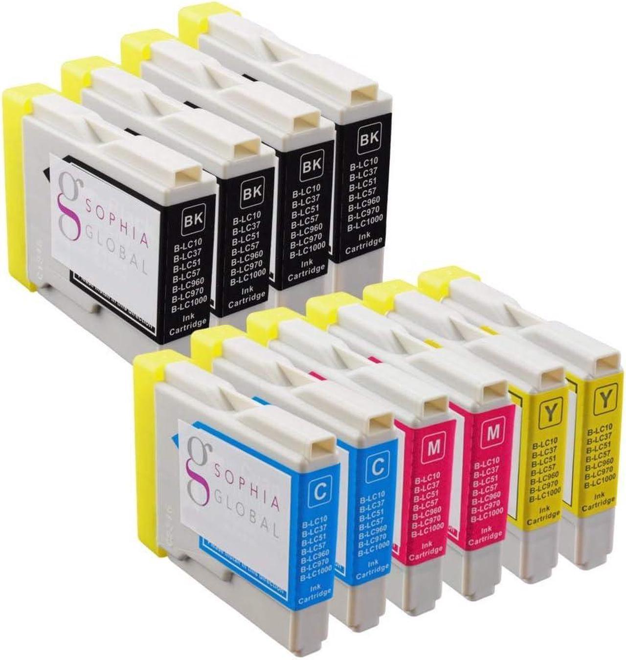 Sophia Global Compatible Ink Cartridge Replacement for Brother LC51 (4 Black, 2 Cyan, 2 Magenta, and 2 Yellow)