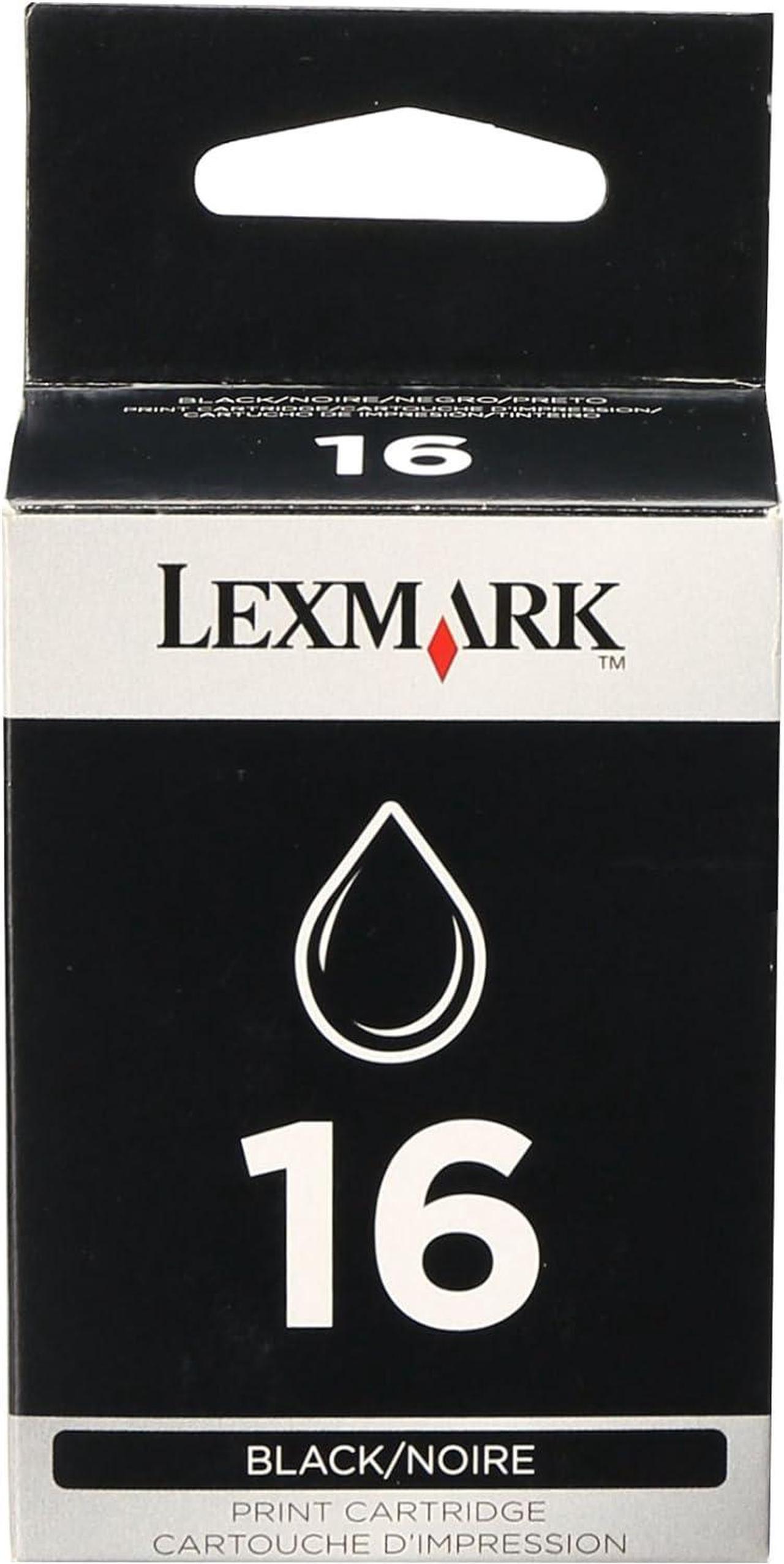 Lexmark No. 16 Black Ink Cartridge -Black -Inkjet -335 Page -1 Each