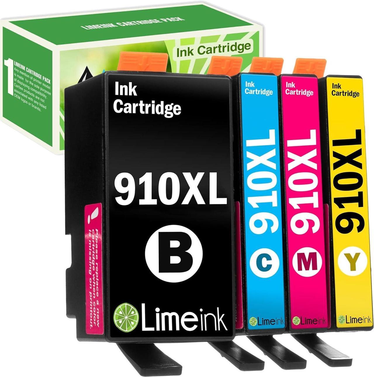 Limeink Remanufactured Ink Cartridges Replacement  910 Ink Cartridges  Printers  910xl Ink Cartridges Combo Pack 910 XL Ink Cartridges  Officejet Pro 8025 Black and Color