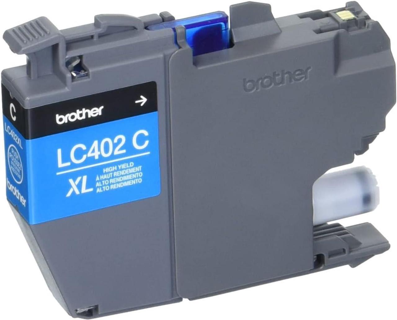 Brother Genuine LC402XLCS High Yield Cyan Ink Cartridge