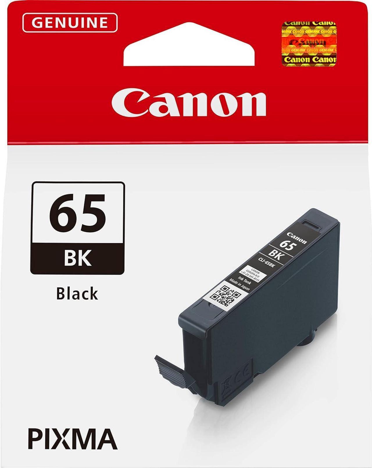 Canon CLI-65 BK Black Ink 12.6 ml Printer Ink for PIXMA Inkjet Printers Original