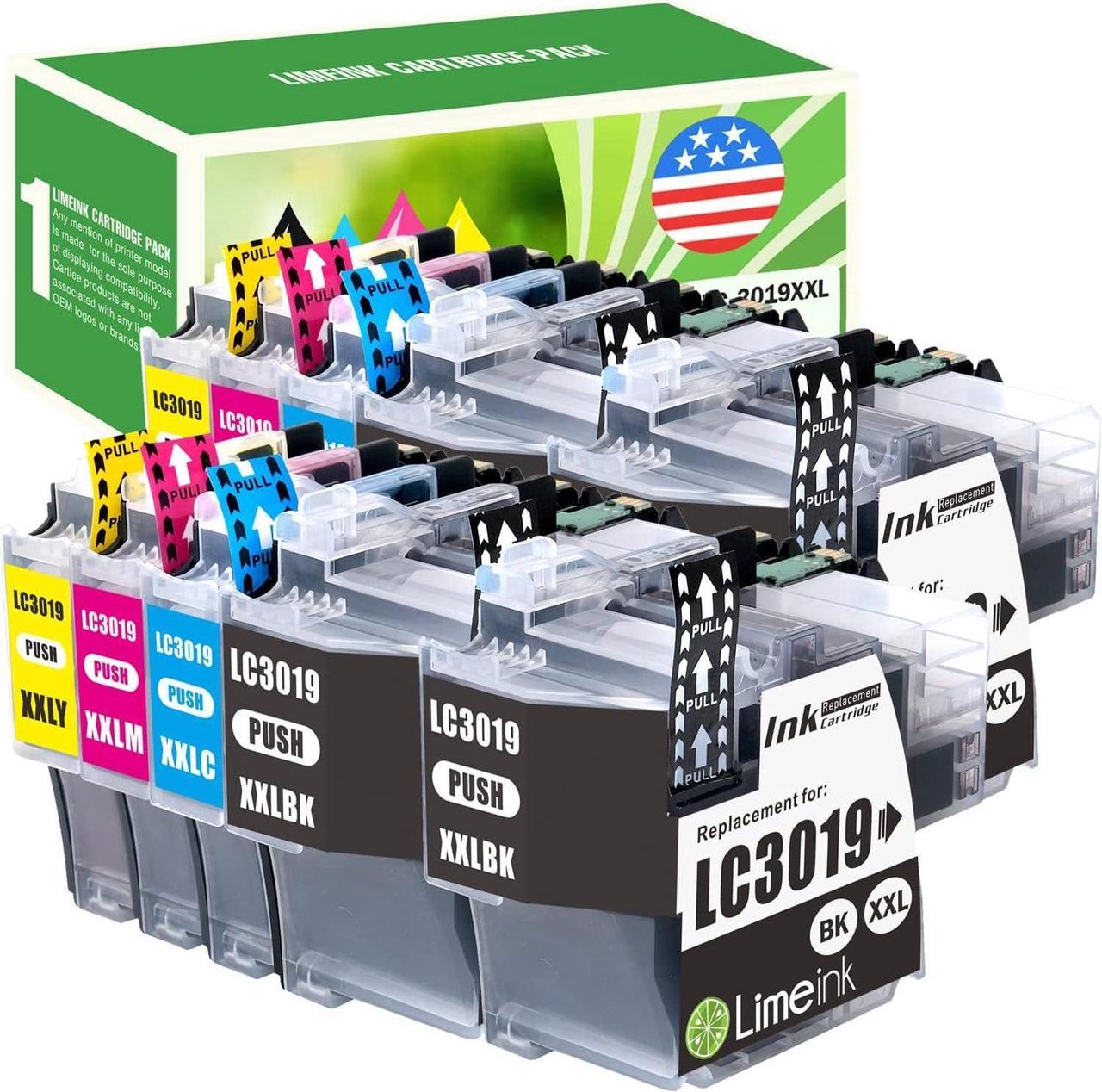 Limeink Compatible Ink Cartridges Replacement for Brother LC3019 Ink Cartridges LC3019XXL for Brother LC3017 Ink Cartridges Printer Ink LC3017 LC3017BK for Brother LC3019BK MFC-J5335DW BK/C/M/Y 10Pack