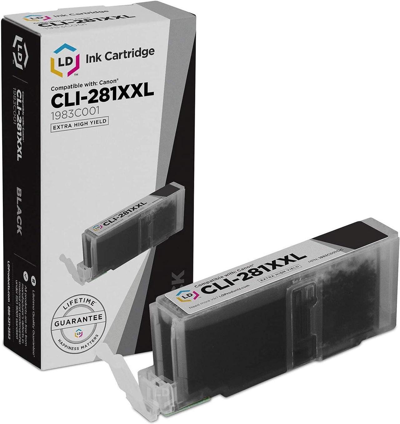 LD Compatible Ink Cartridge Replacement for Canon CLI-281XXL 1983C001 Super High Yield (Black)