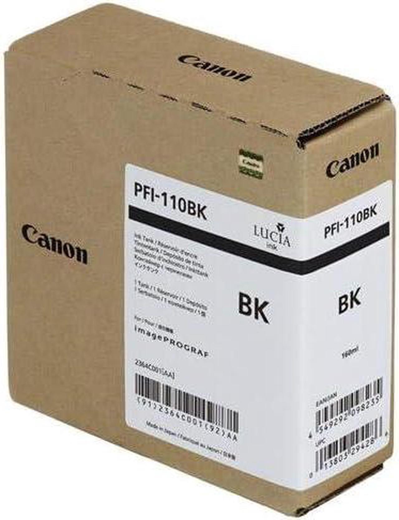 Genuine Canon Ink Tank PFI-110BK - Black 160ml - 2364C001AA