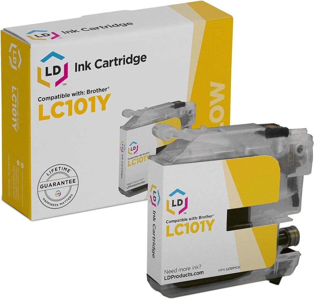 LD Compatible Ink Cartridge Replacement for Brother LC101Y (Yellow)