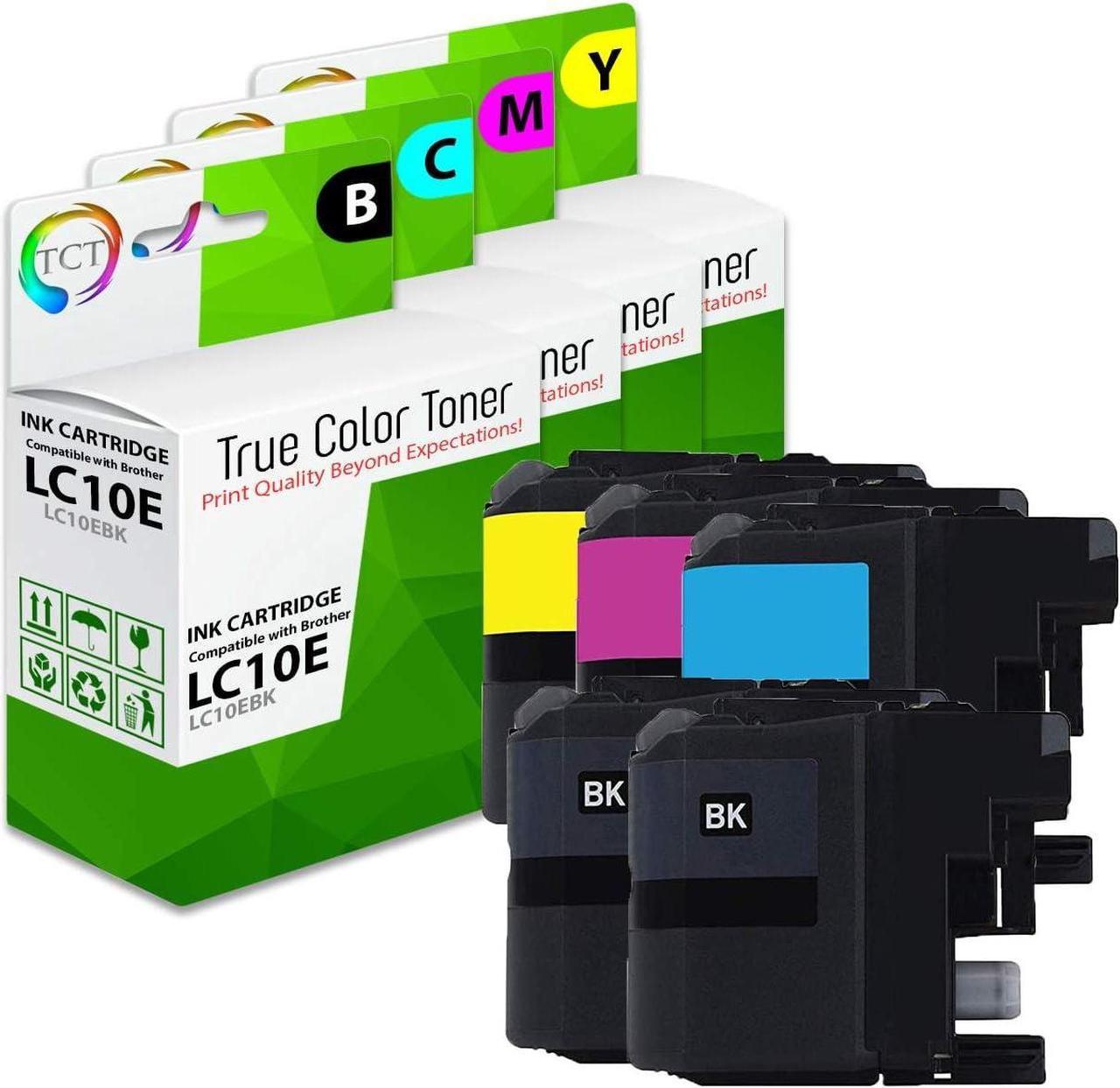 TCT Compatible Ink Cartridge Replacement for Brother LC10E LC10EBK LC10EC LC10EM LC10EY Works with Brother MFC-J6925DW Printers (Black, Cyan, Magenta, Yellow) - 5 Pack