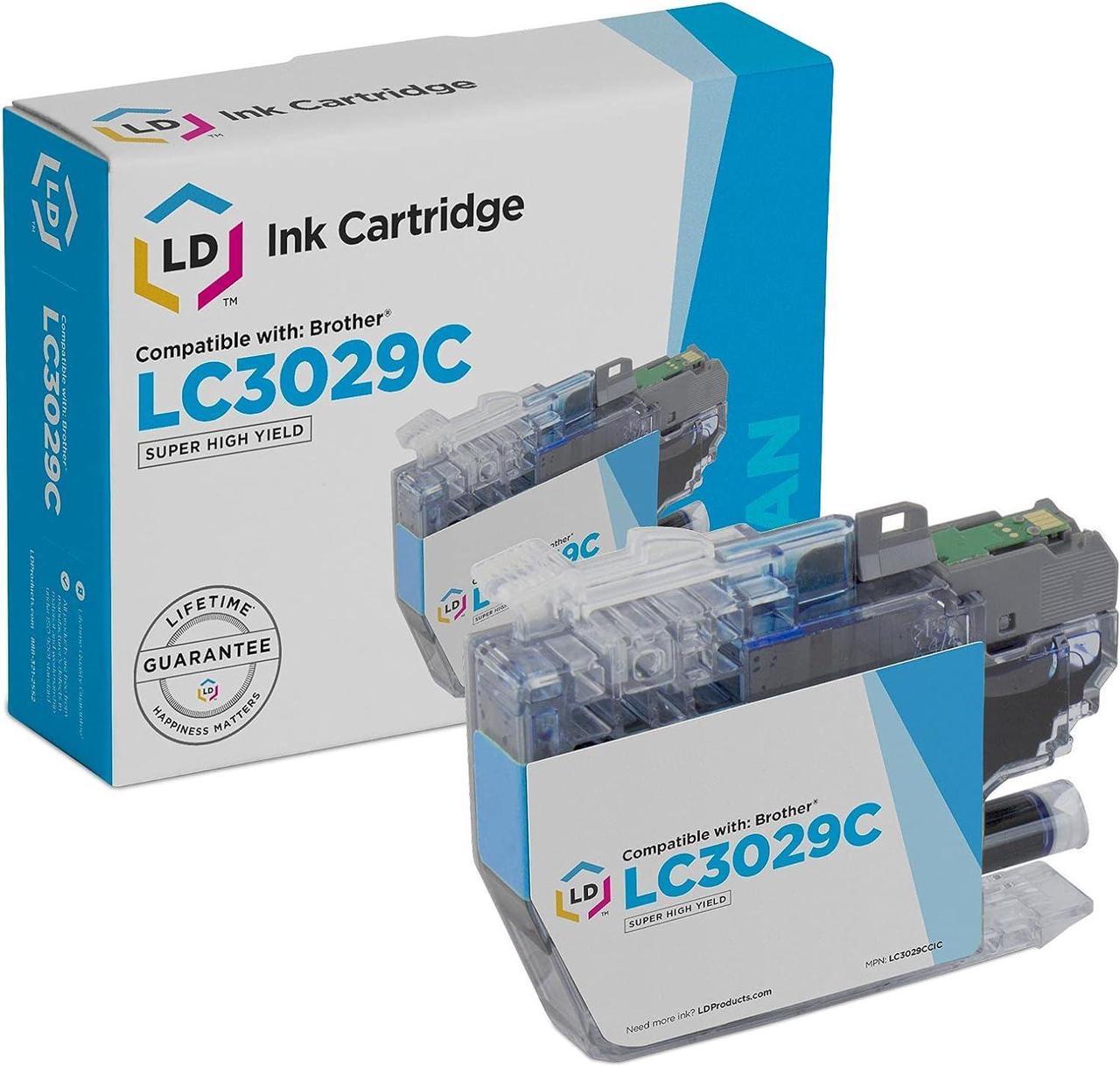 LD Compatible Ink Cartridge Replacement for Brother LC3029C Super High Yield (Cyan)