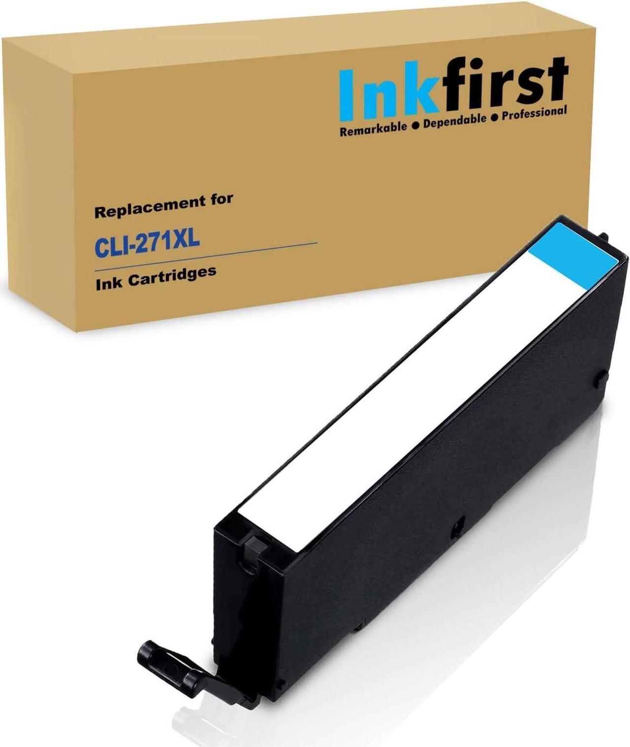 Inkfirst Compatible Cyan Ink Cartridge Replacement for Canon CLI-271XL CLI271 CLI-271XLC CLI271C PIXMA MG6820 MG6821 MG6822 MG7720 TS5020 TS6020 TS8020 TS9020 MG5720 MG5721 MG5722