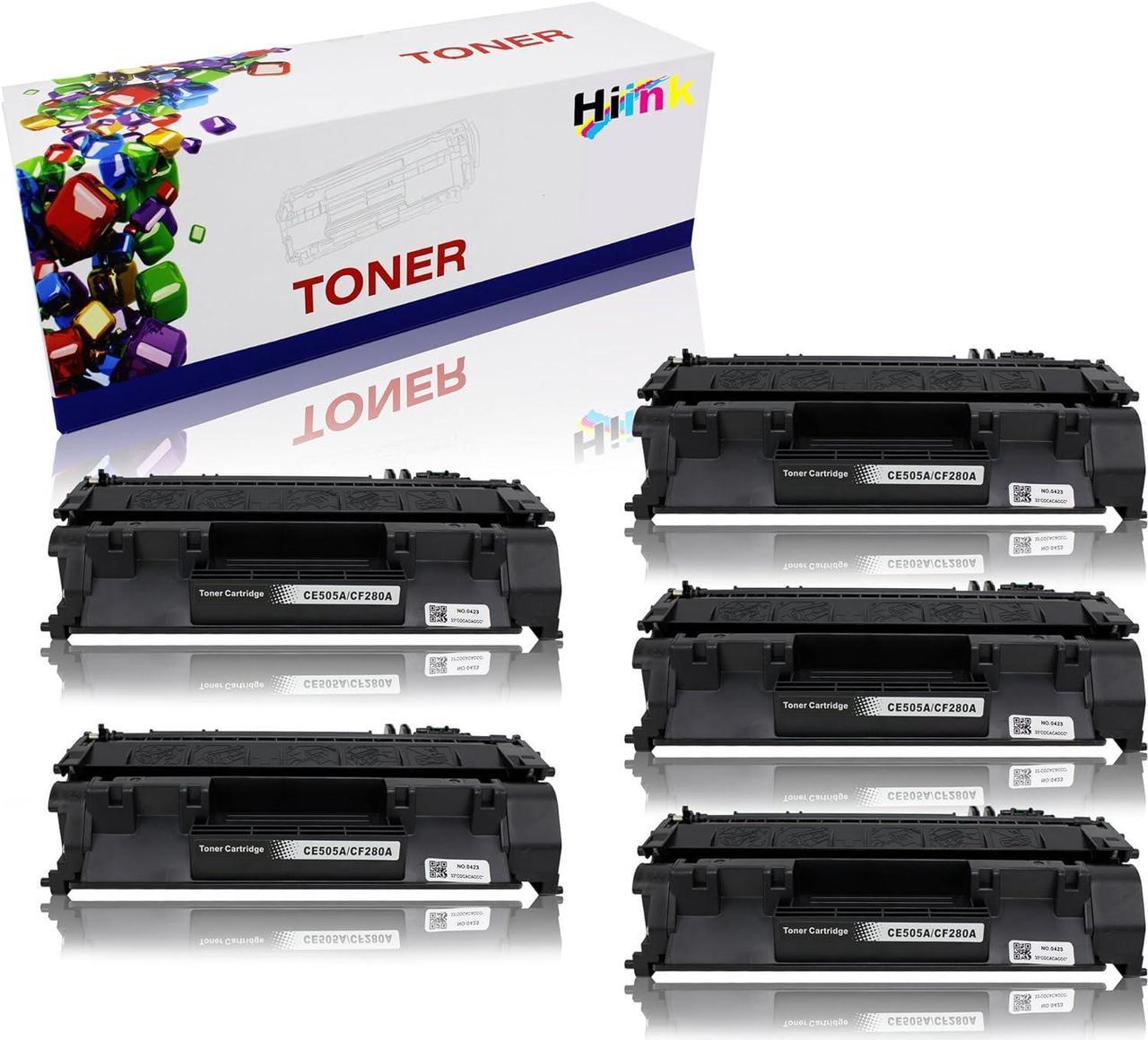 Hi Ink 5 Pack Compatible 05A CE505A, Black Toner Cartridge  LaserJet P2035, P2055