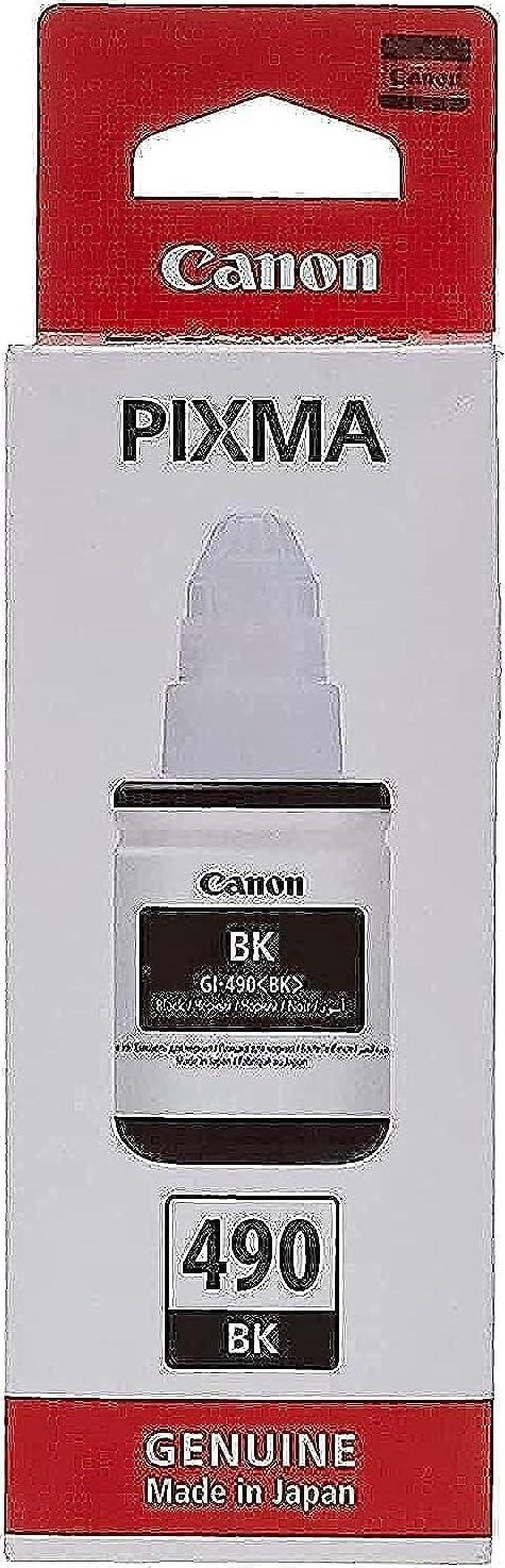 Canon Ink GI-490 BK Black Ink Bottle, 0663C001 (Black Ink Bottle)