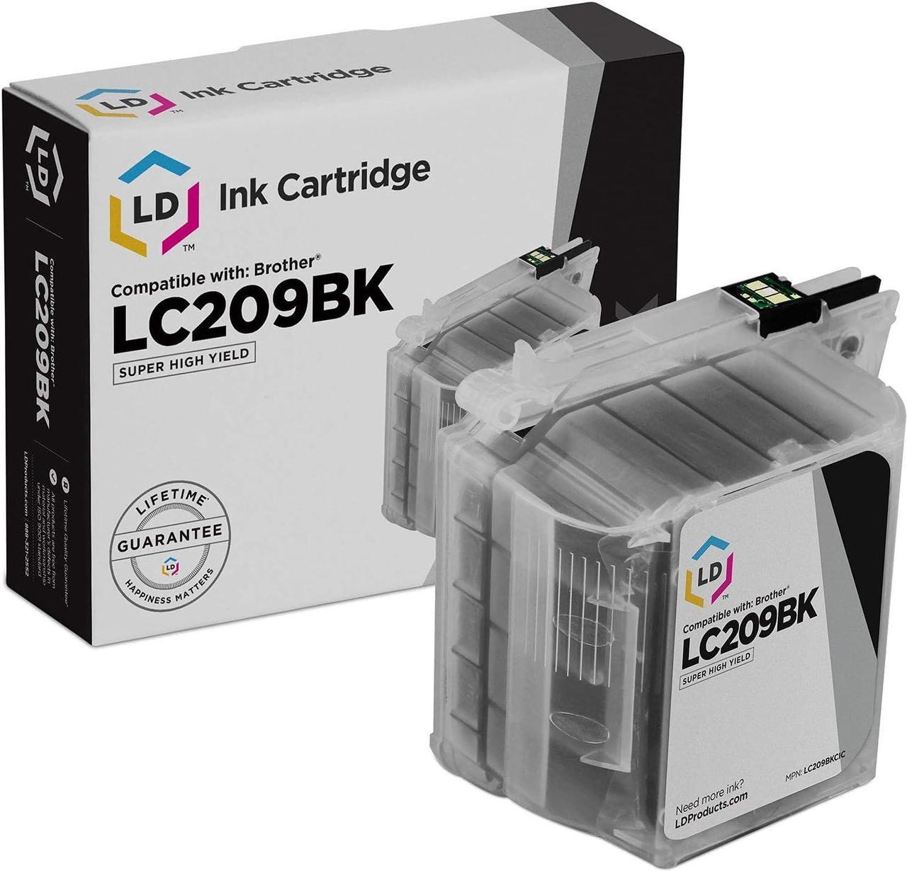 LD Compatible Ink Cartridge Replacement for Brother LC209BK Super High Yield (Black)