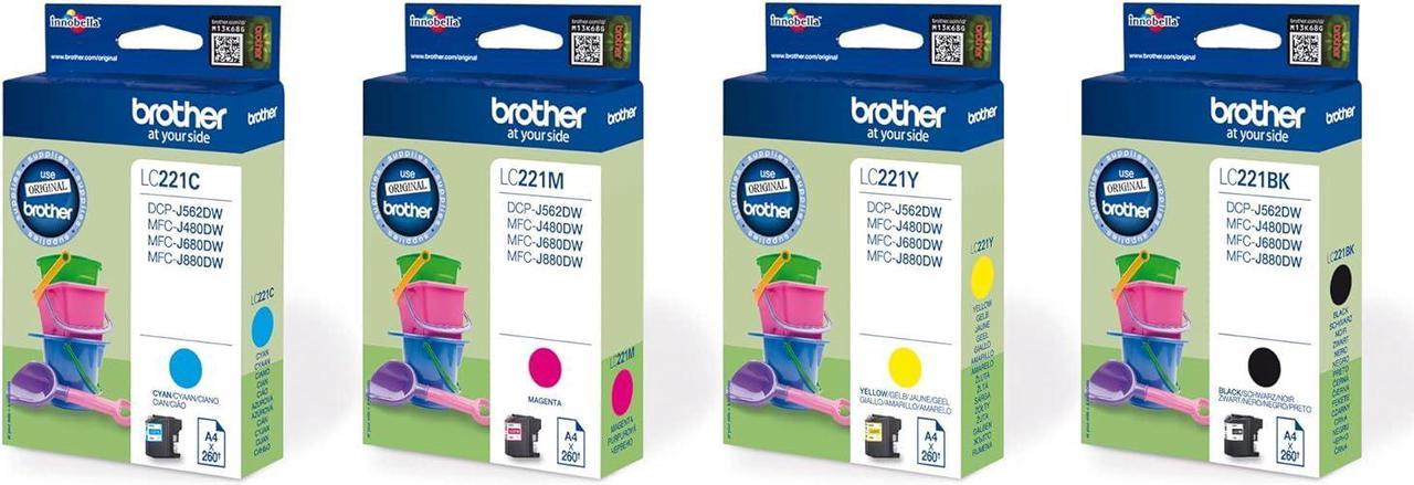 Brother Ink Cartridge Compatible with MFCJ880DW 1040 Sides Multicolour L