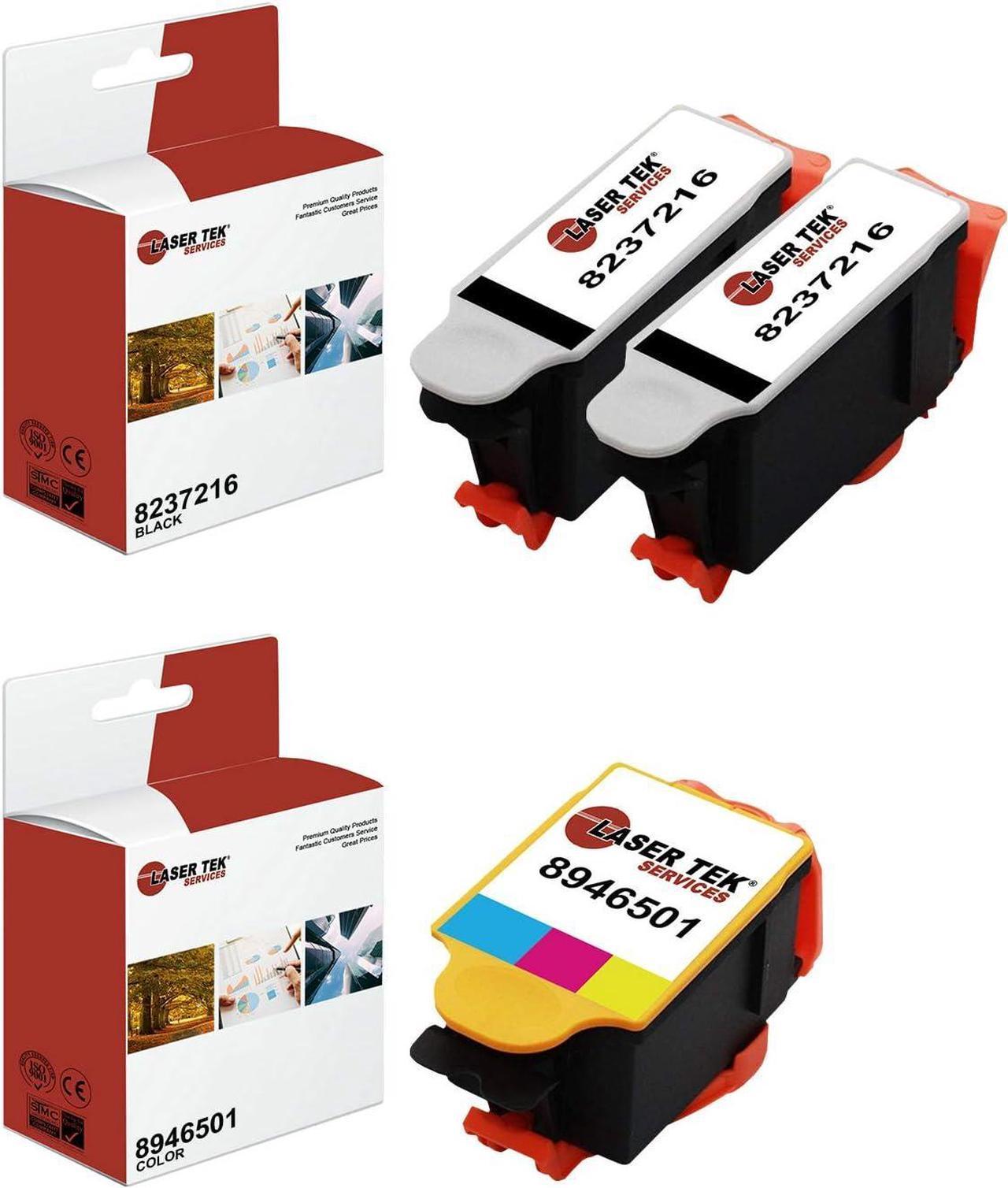 Laser Tek Services Compatible High Yield Ink Cartridge Replacement for Kodak 10XL Works with Kodak EasyShare 5100 5300, ESP 3250 5210 5250 7250 Printers (Black, Color, 3 Pack)