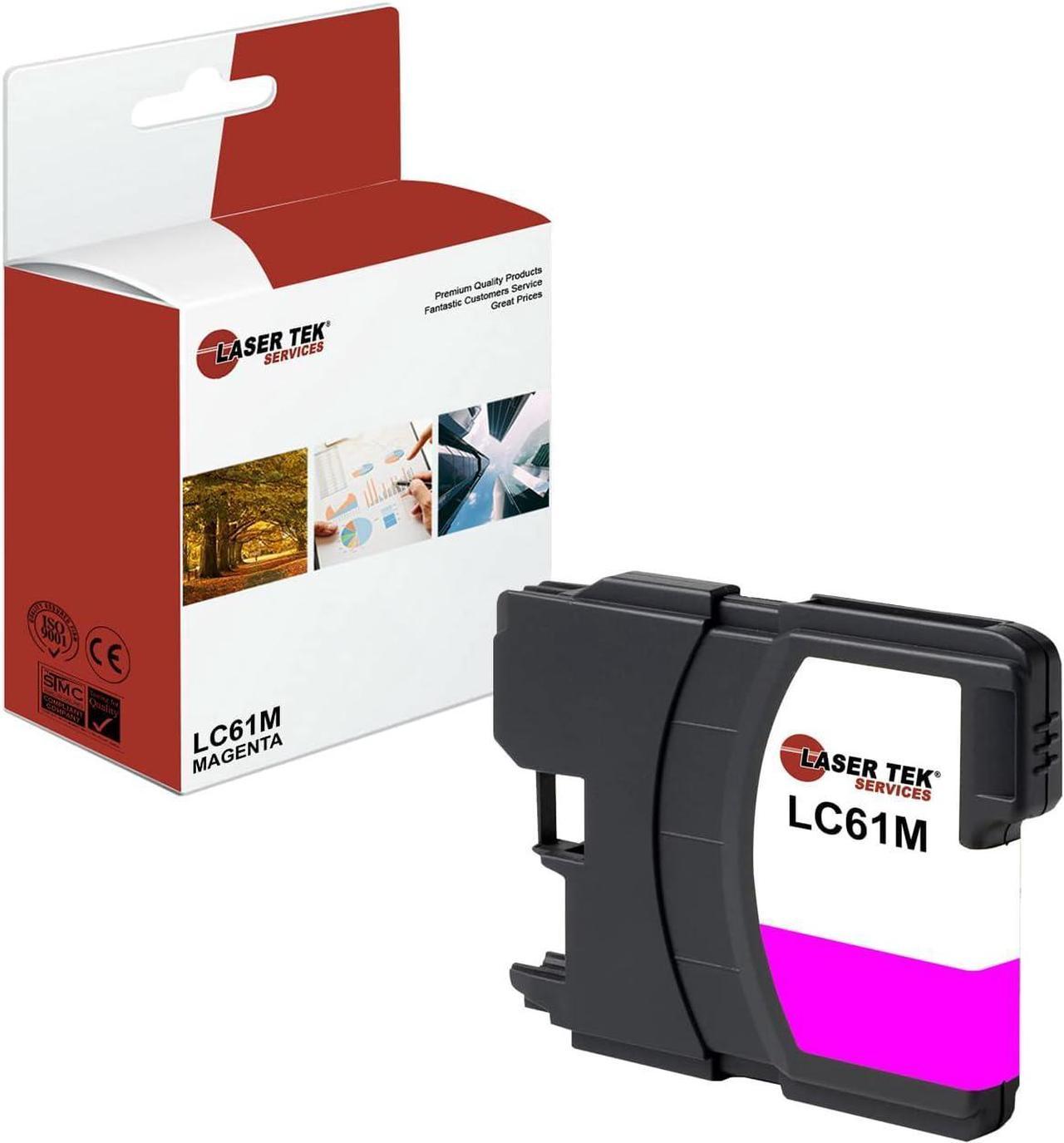 Laser Tek Services Compatible Ink Cartridge Replacement for Brother LC-61 LC61M Works with Brother DCP165C, MFC250C 255CW Printers (Magenta, 1 Pack) - 500 Pages