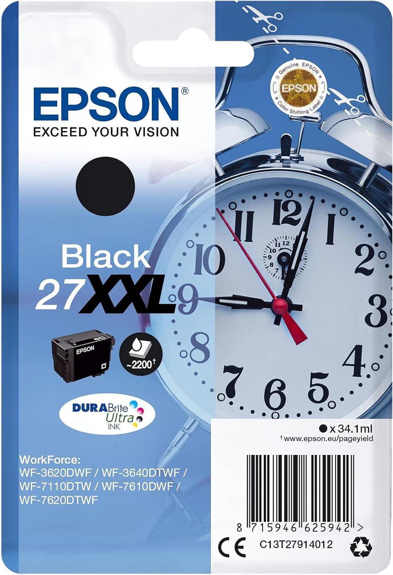 Epson Alarm Clock No.27 XXL Ultra Ink Cartridge - Black