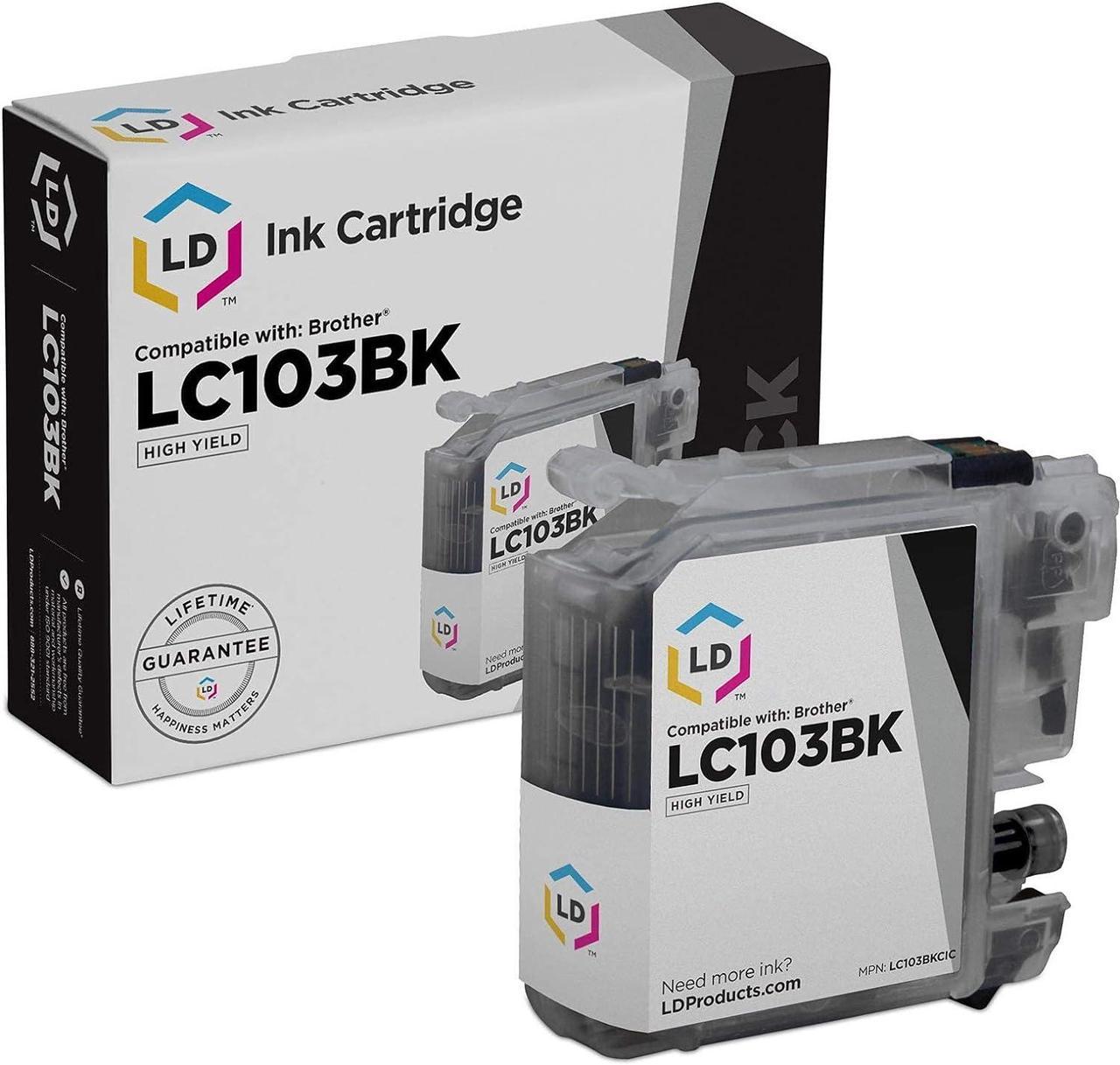 Compatible High Yield Black Ink Cartridge for Brother LC103BK