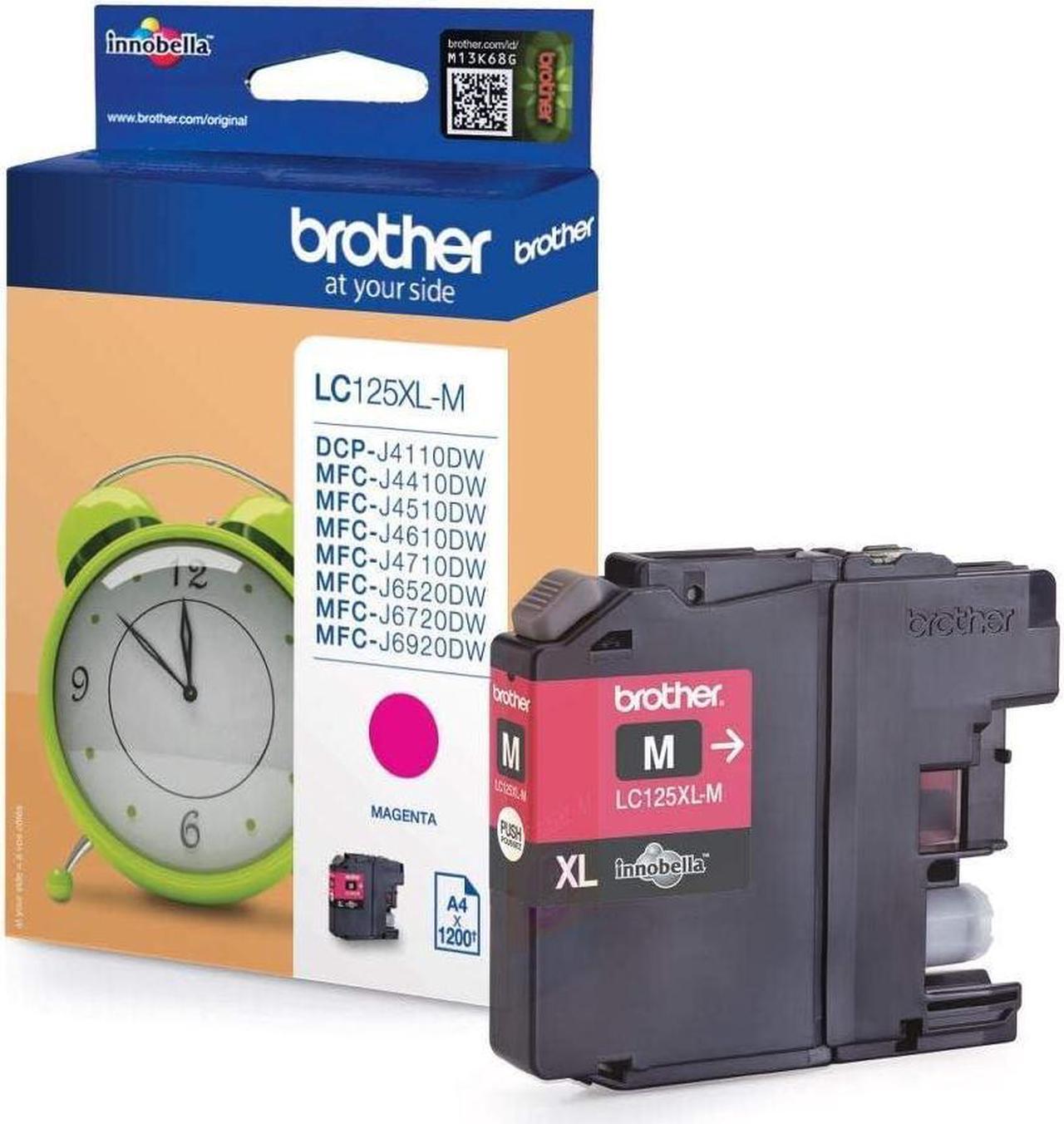 BROTHER LC125XLM HY INK CART MAGENTA