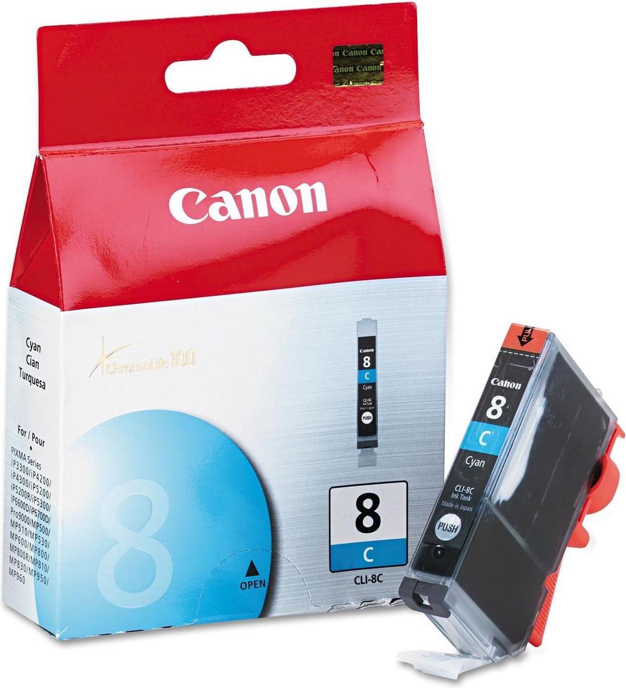 Canon CLI-8 Ink Cartridge, Cyan - in Retail Packaging