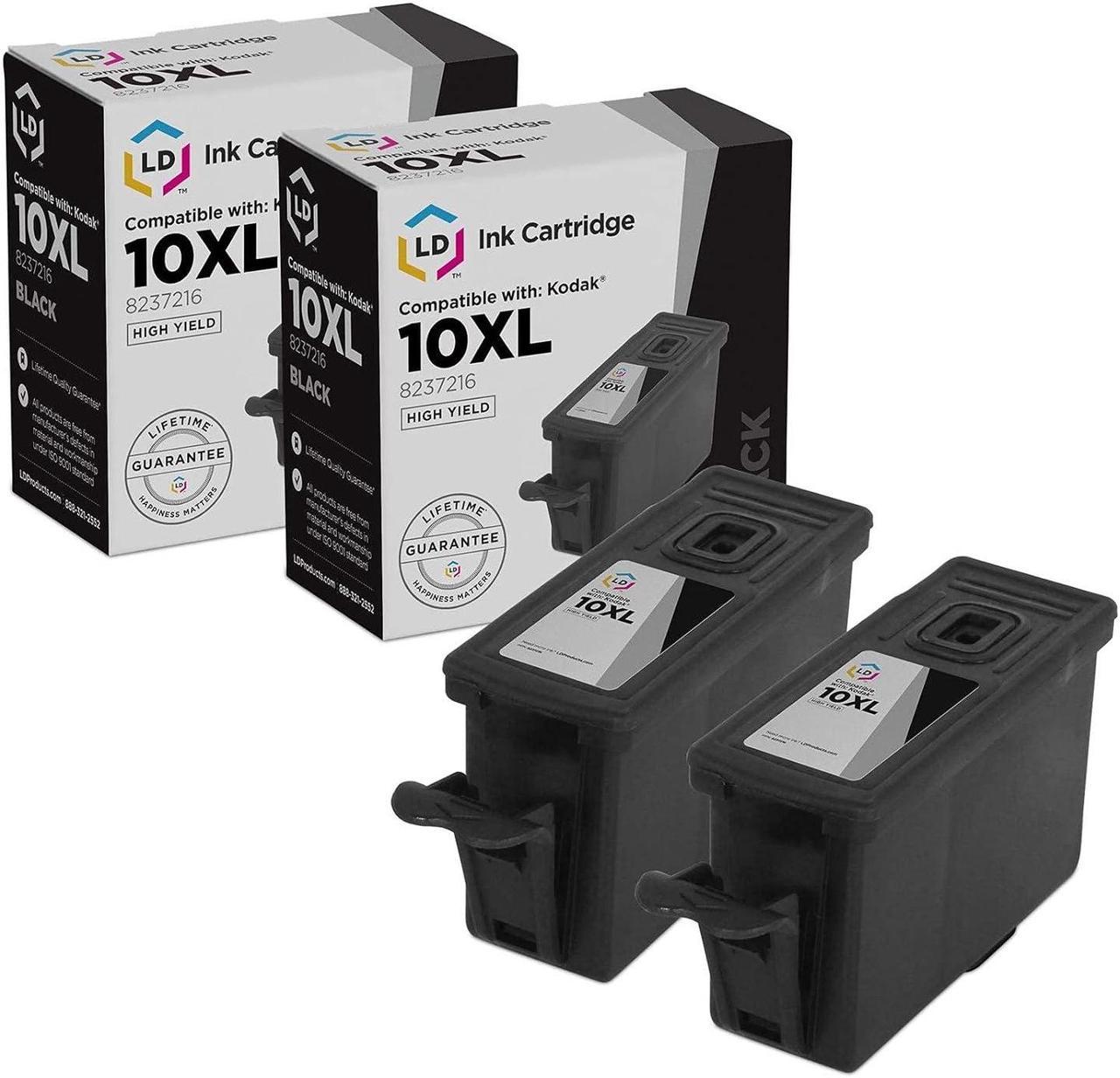 LD Kodak Compatible #10 Set of 2 Black 8237216 Cartridges for EasyShare 5100, 5300, 5500, ESP 3, ESP 3250, ESP 5,