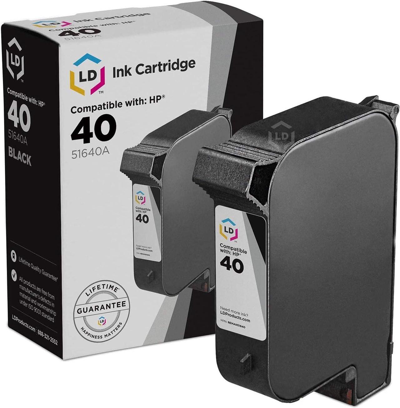 LD Remanufactured Ink Cartridge Replacement  40 51640A (Black)