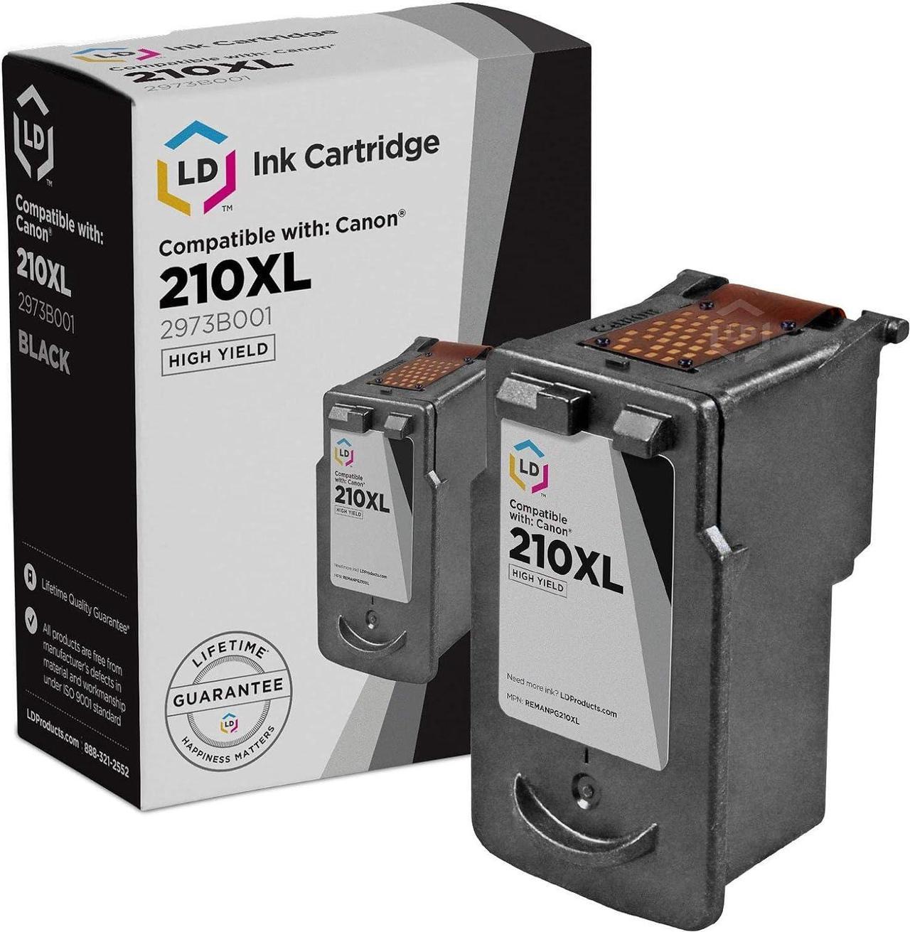 LD © Canon PG-210XL High Yield Black Remanufactured Inkjet Cartridge