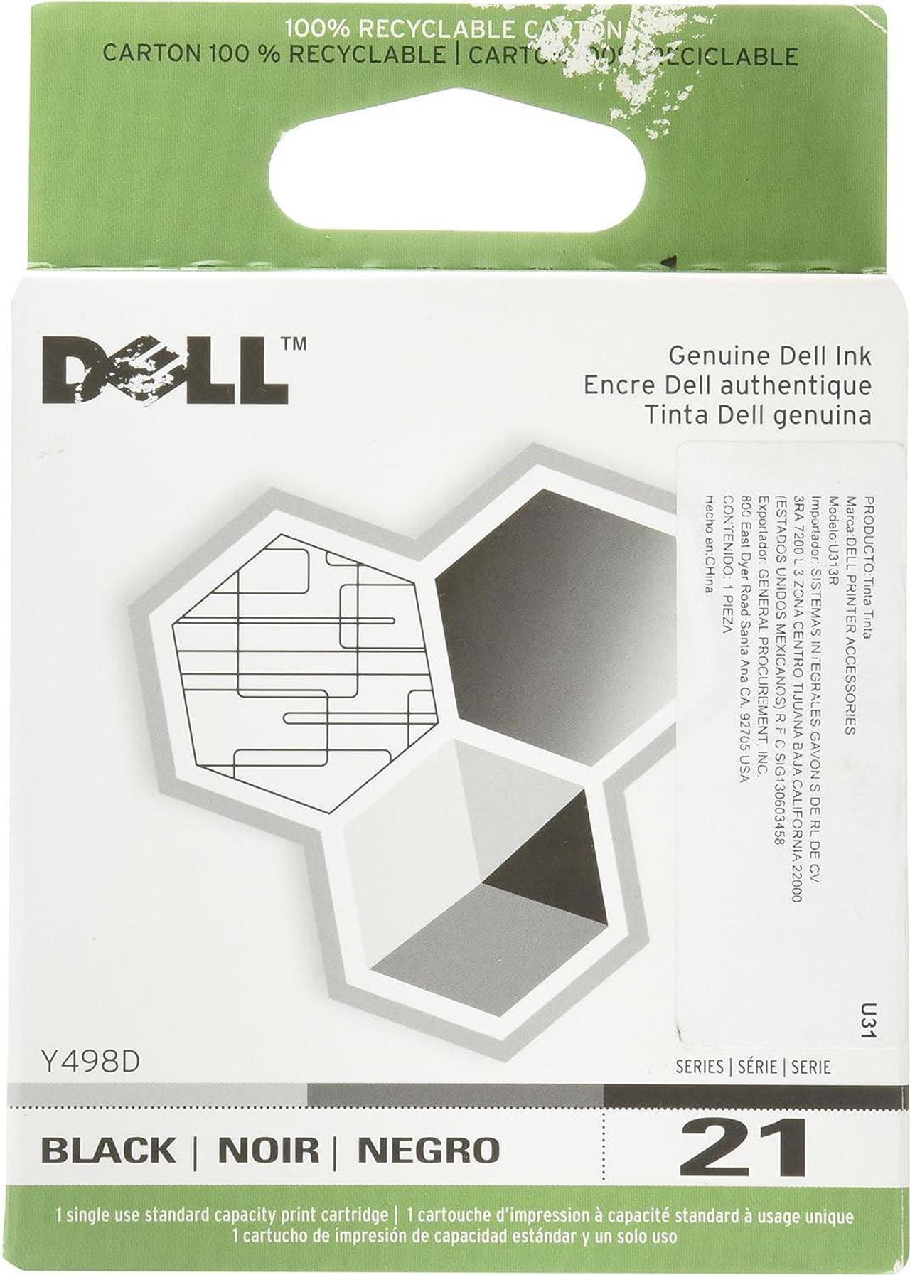 Dell Y498D Series 21 Standard Capacity Black Cartridge for V313w V515w P513w V715w P713w Ink