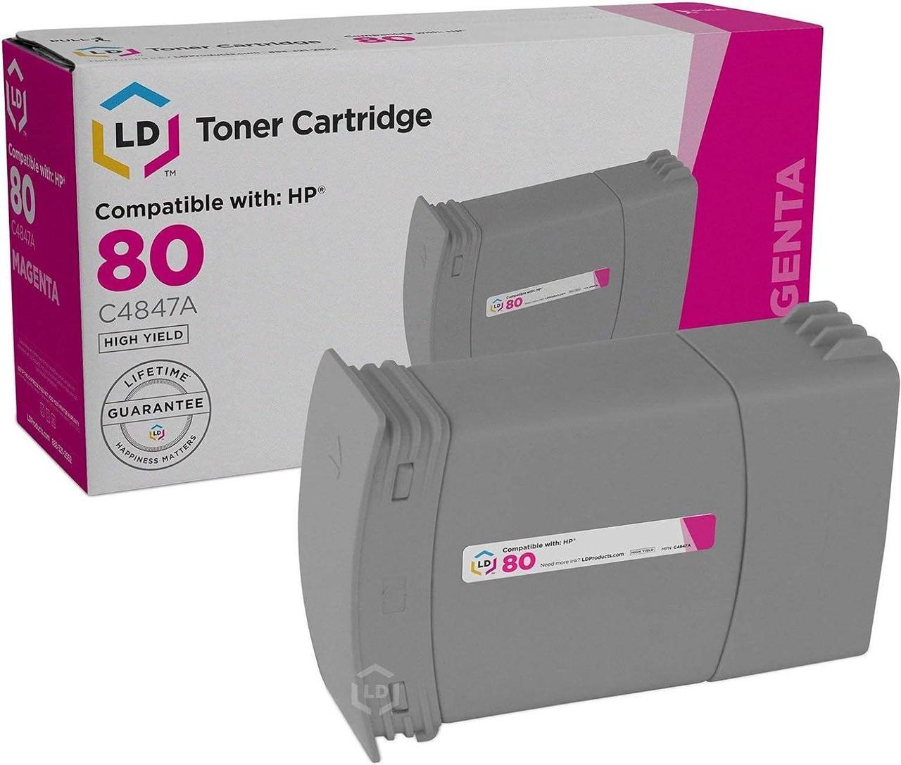 LD Remanufactured Ink Cartridge Replacement  80 C4847A (Magenta)