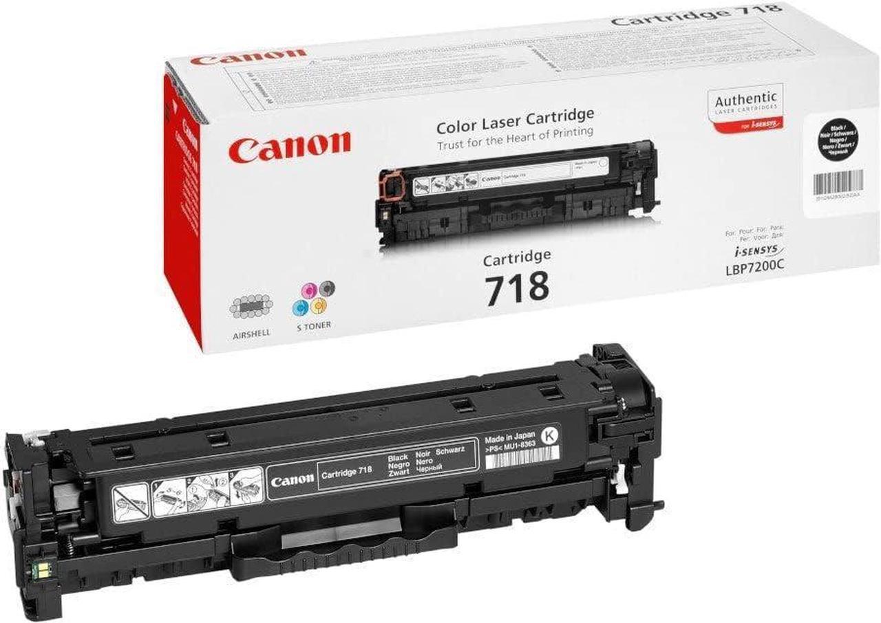 Canon iSENSYS Compatible Laser Toner Cartridge 2662B002 CRG 718 LBP7660Cdn, LBP7200Cdn Black - 3400 Page Yield