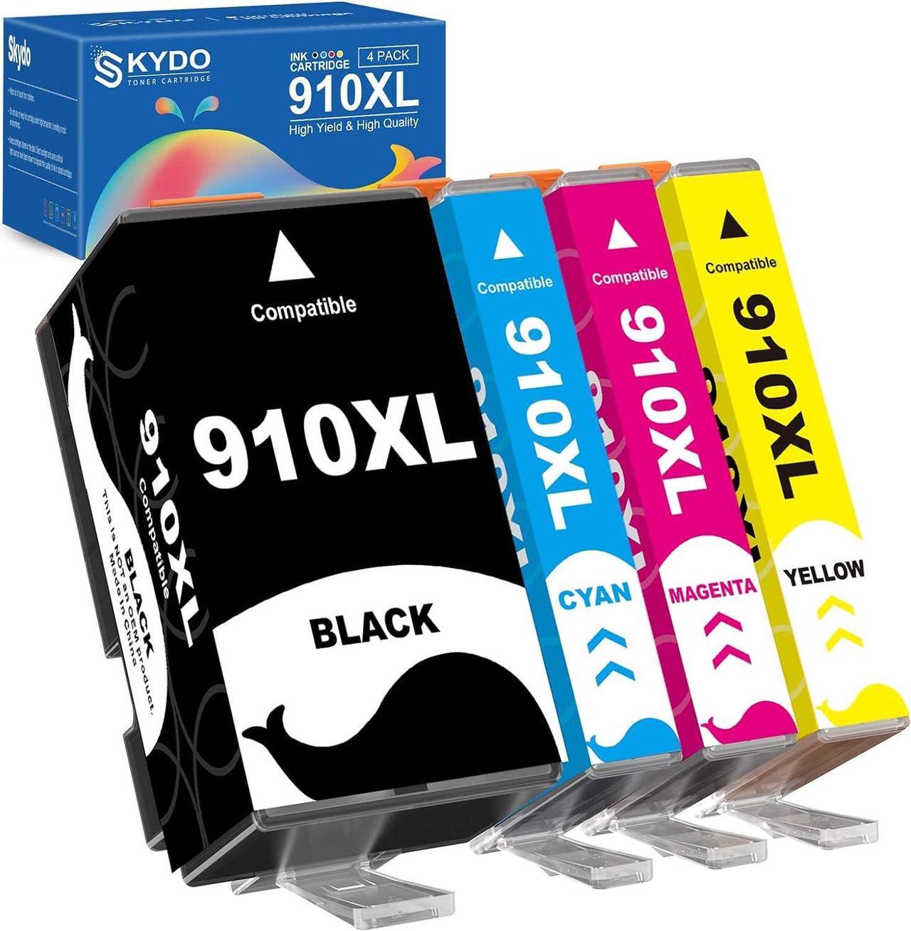 910XL Ink Cartridges Combo Pack, 8025e Ink Cartridges, Replacement  910XL 910 XL Ink, Work with Officejet Pro 8020e 8020 8025 8025e 8035 8030 8028 Officejet 8022 8018 8015 8010 Printer Ink