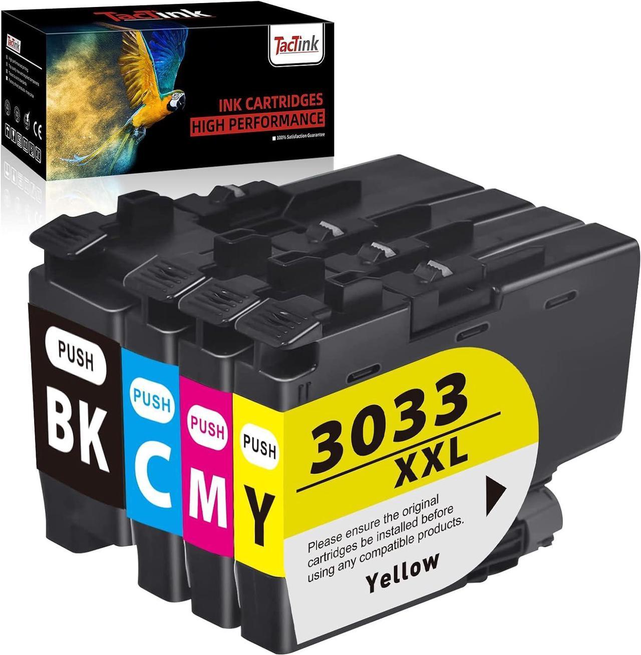 LC3033 Ink Cartridges, Compatible Brother LC3033XXL Ink Cartridge Replacement for Brother MFC-J995DW MFC-J995DWXL MFC-J805DW MFC-J805DWXL MFC-J815DW Printer (1Black, 1Cyan, 1Magenta, 1Yellow)